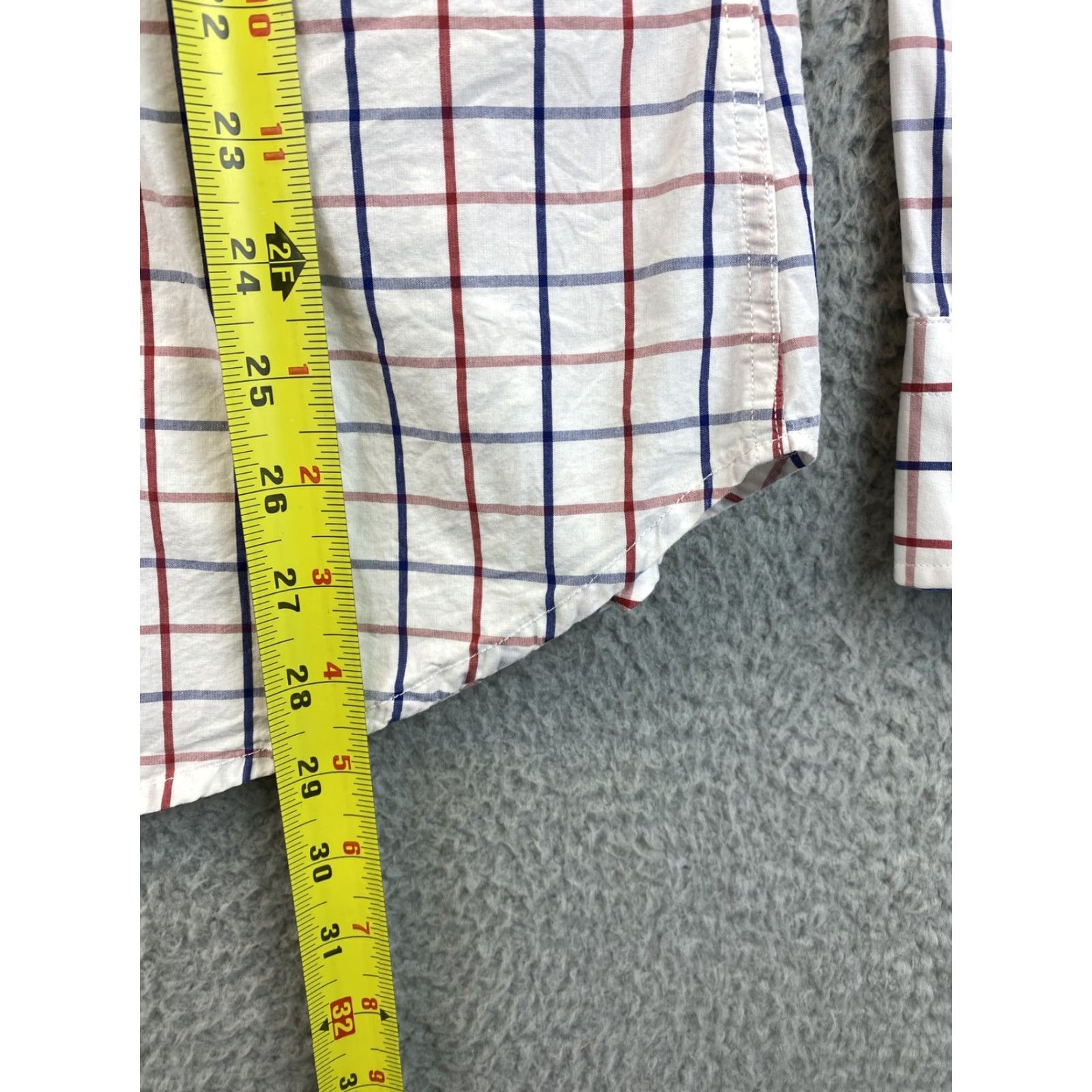 Zara ZARA Button-Up Shirt Men L Button-Front Long Sleeve Multicolor Check Cotton Knit 84-43 Regular Collar Shirt Size US L / EU 52-54 / 3 - 7 Thumbnail