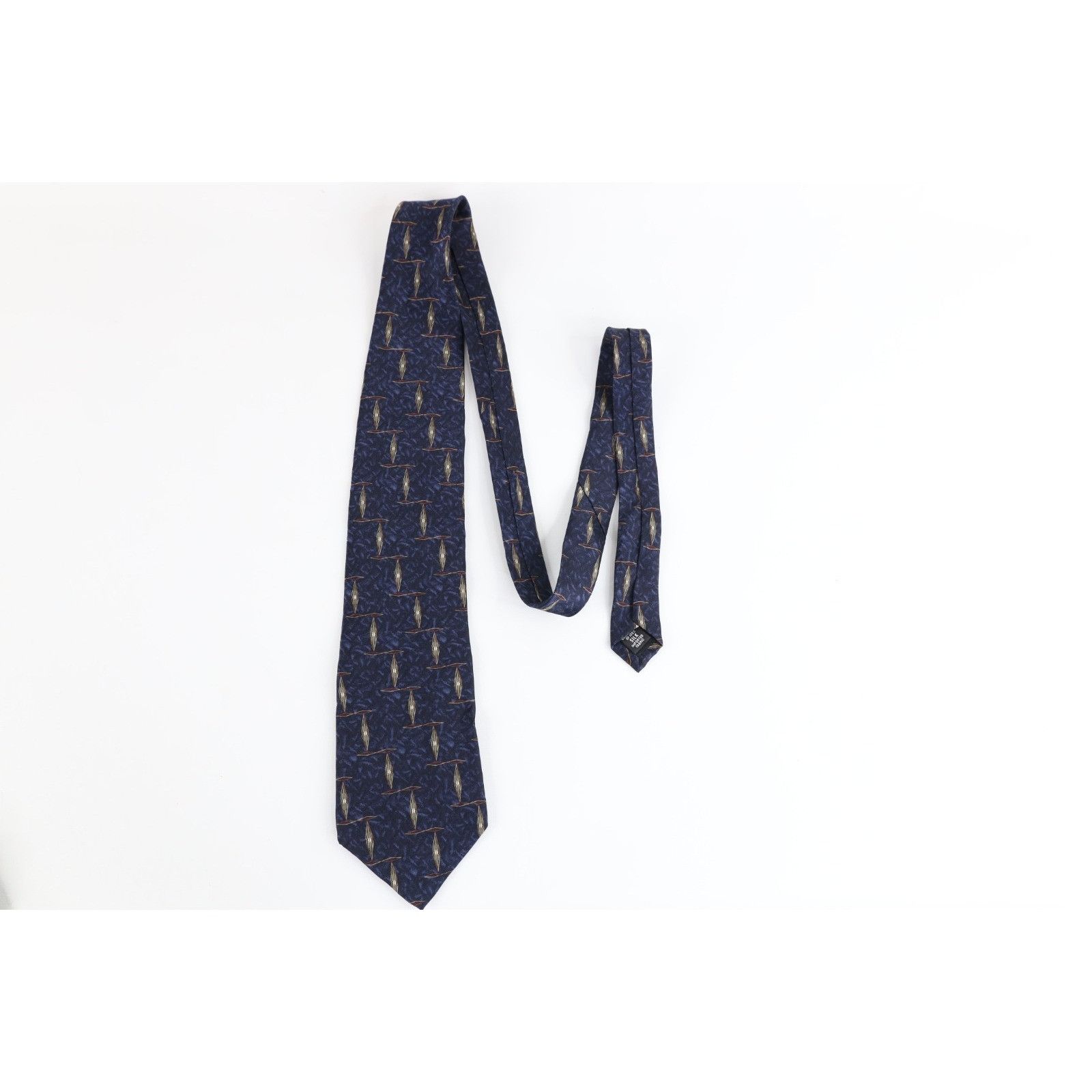 Vintage Vintage 90s Streetwear Geometric Diamond Neck Tie Necktie Size ONE SIZE - 2 Thumbnail