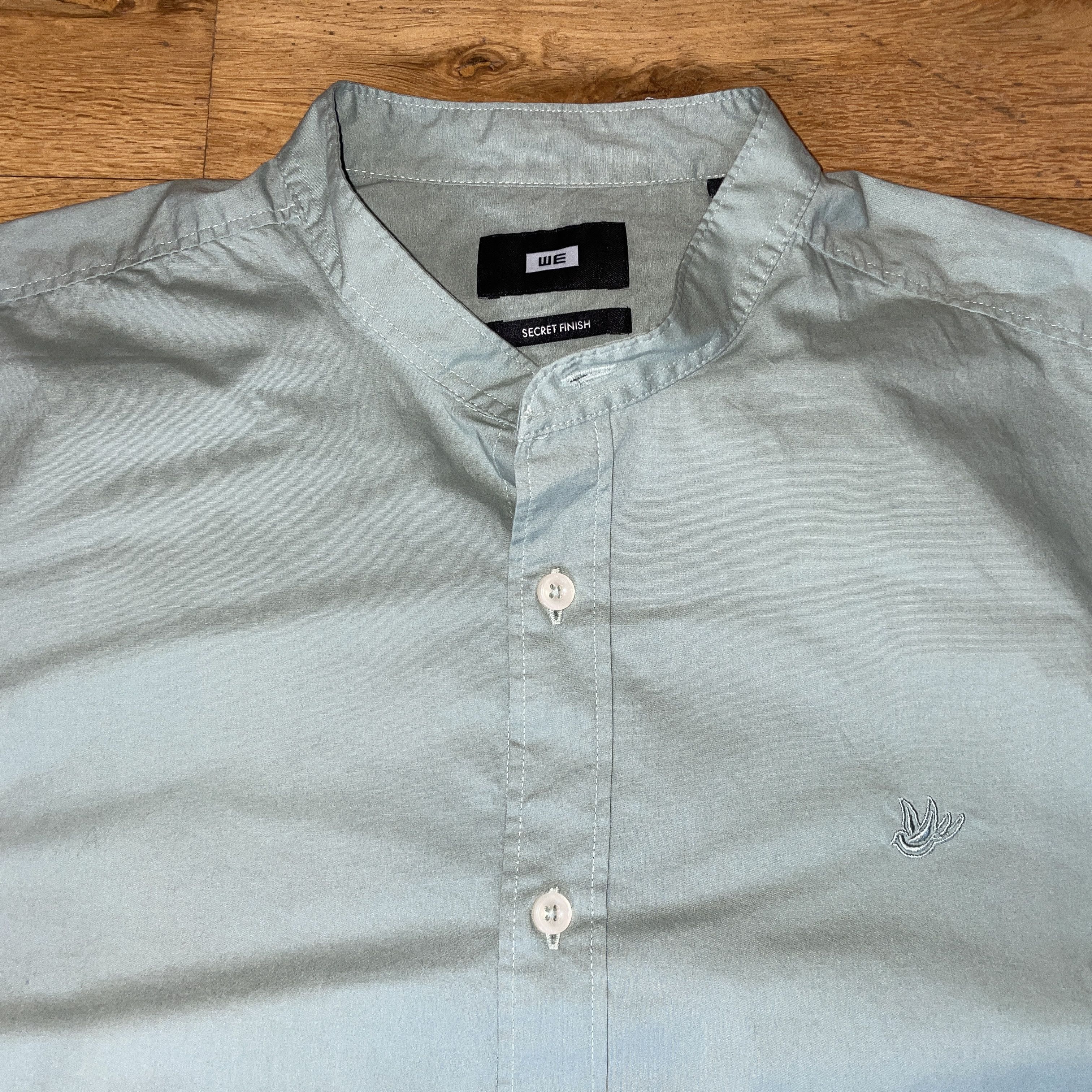 Designer We Men's Elegant Shirt With Stand-up Collar Size L - New Size US L / EU 52-54 / 3 - 3 Thumbnail