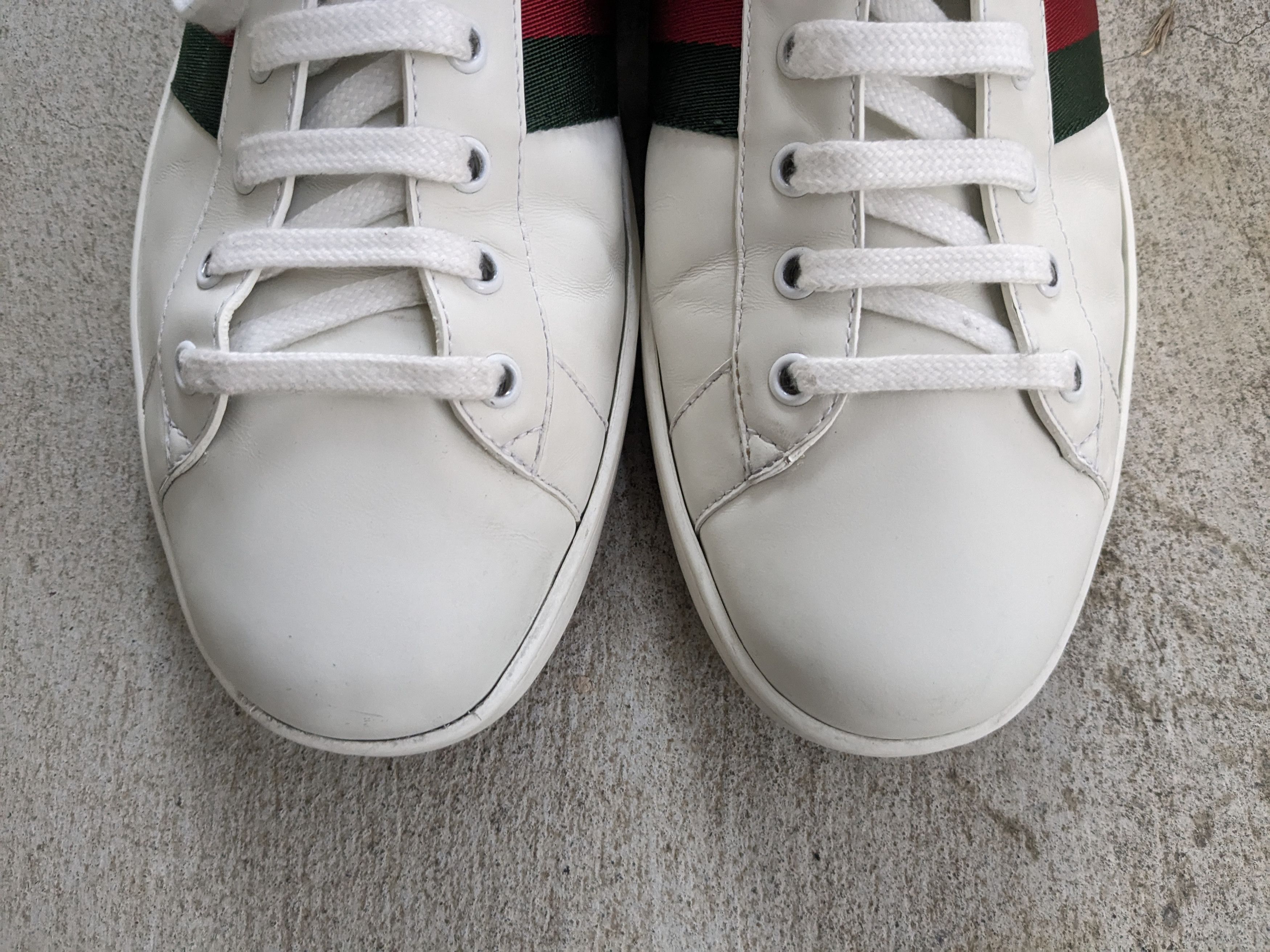 Gucci Gucci Ace Cherry Sneakers 13.5 Leather Low Tops Size US 13 / EU 46 - 4 Thumbnail