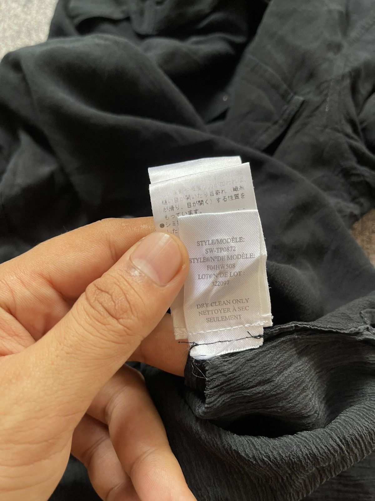 Helmut Lang Helmut Lang Big Pocket Black Long Shirt Size US M / EU 48-50 / 2 - 11 Thumbnail
