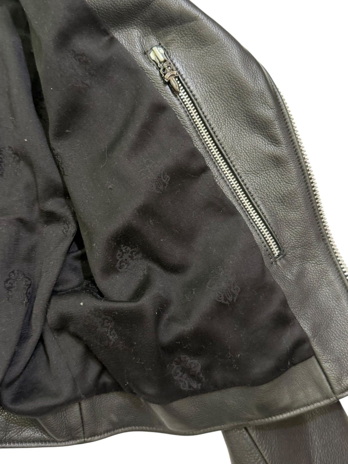 Chrome Hearts Chrome Hearts Leather Biker Jacket Size US S / EU 44-46 / 1 - 20 Thumbnail