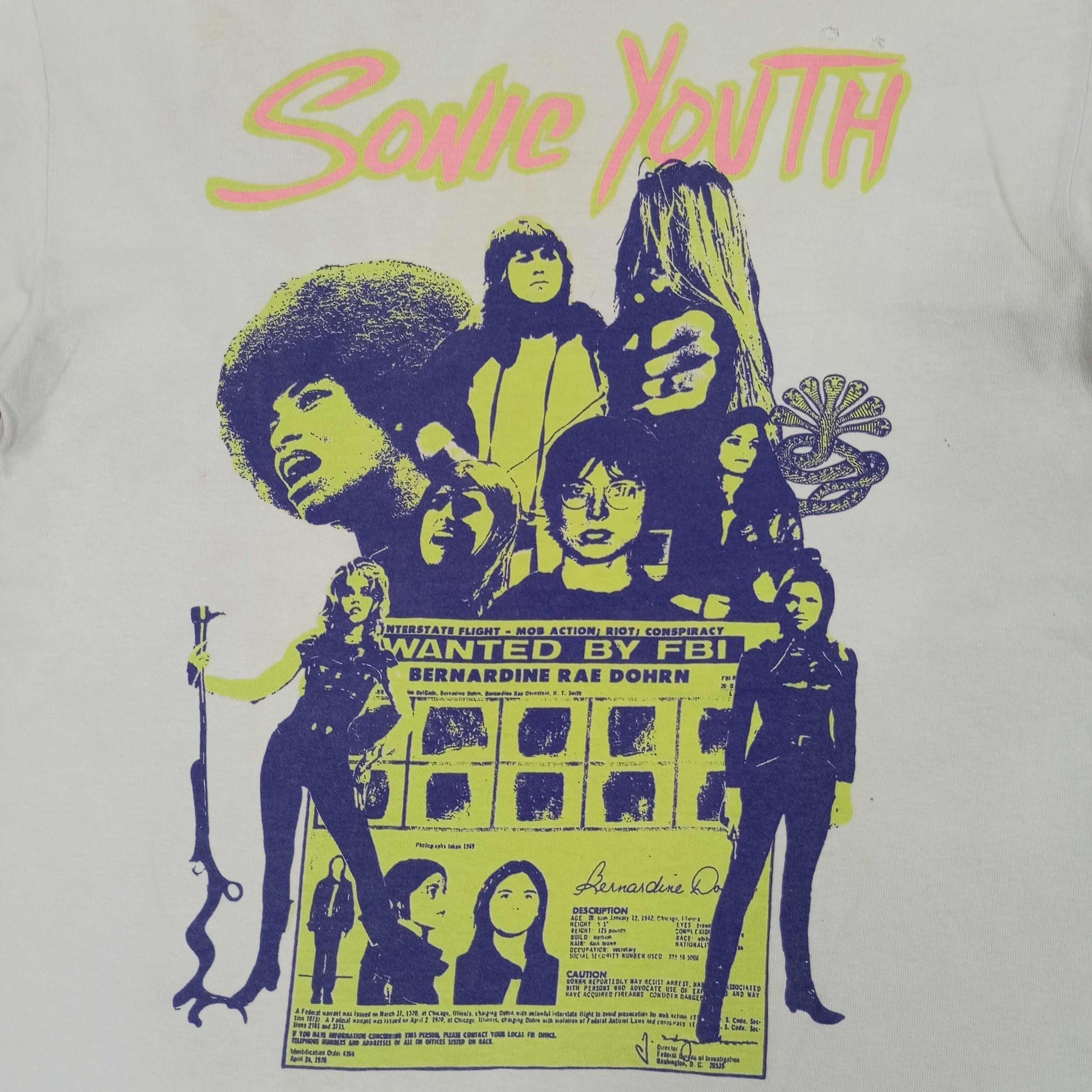 Band Tees × Vintage Sonic Youth Rock Band Music Vintage Tshirt Size US S / EU 44-46 / 1 - 2 Thumbnail