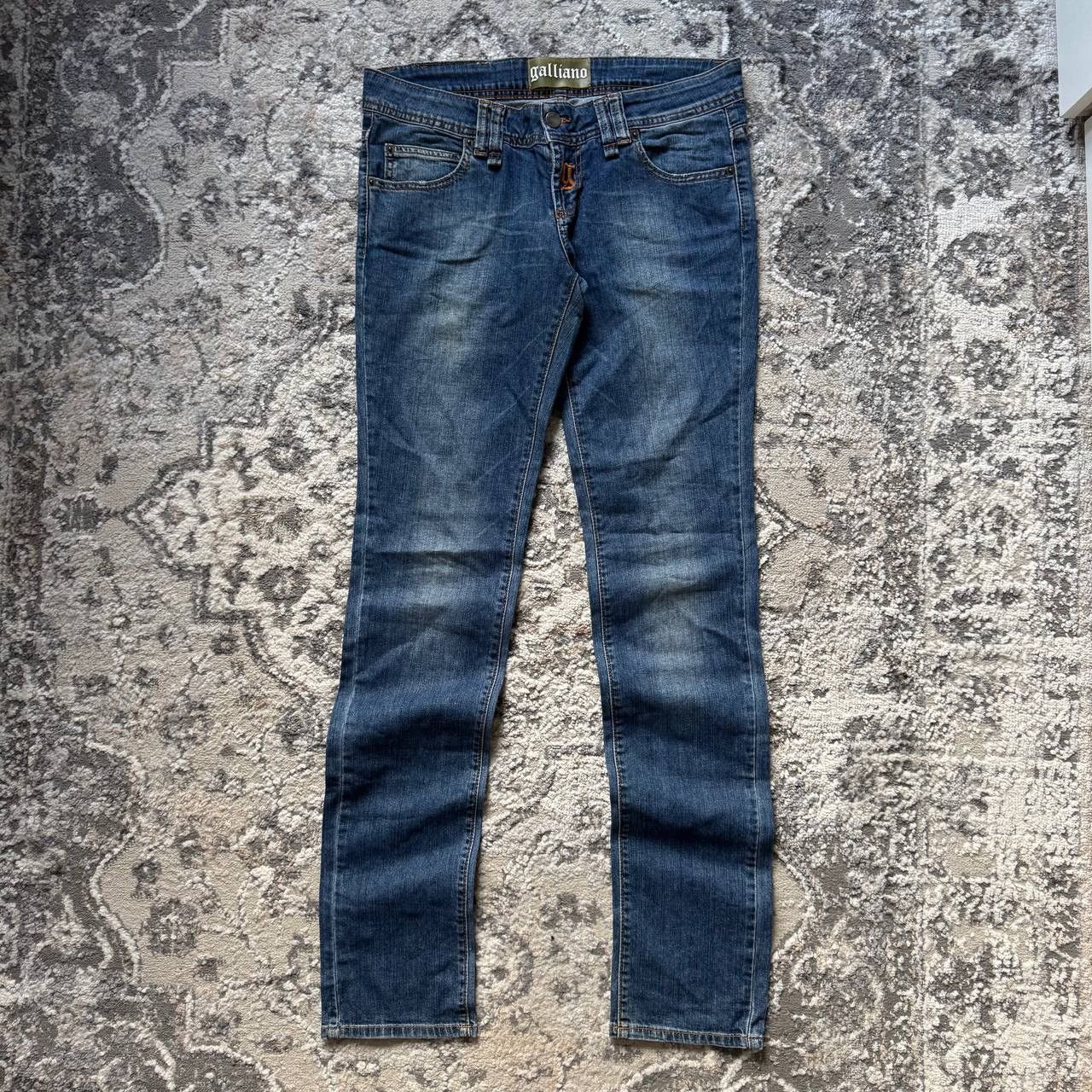 John Galliano RARE John Galliano Vintage Denim Jeans Rhinestone Logo Size 30" / US 8 / IT 44 - 1 Thumbnail
