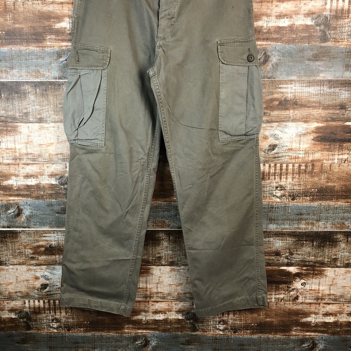 Post Overalls D Post Oalls Green Cargo Multipocket Pants #A2560 Size US 34 / EU 50 - 3 Thumbnail