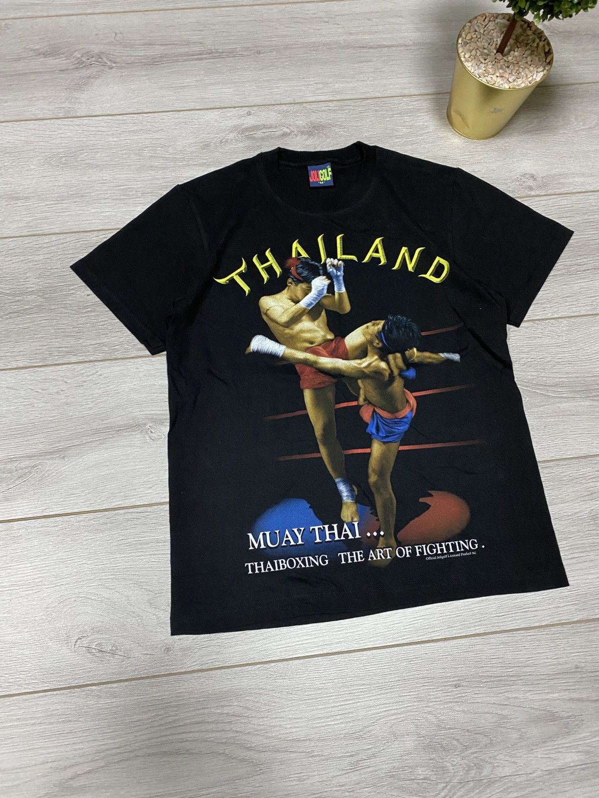 Vintage Vintage Thailand Muay Thai Boxing Graphic Tee Streetwear 90s Size US M / EU 48-50 / 2 - 4 Thumbnail