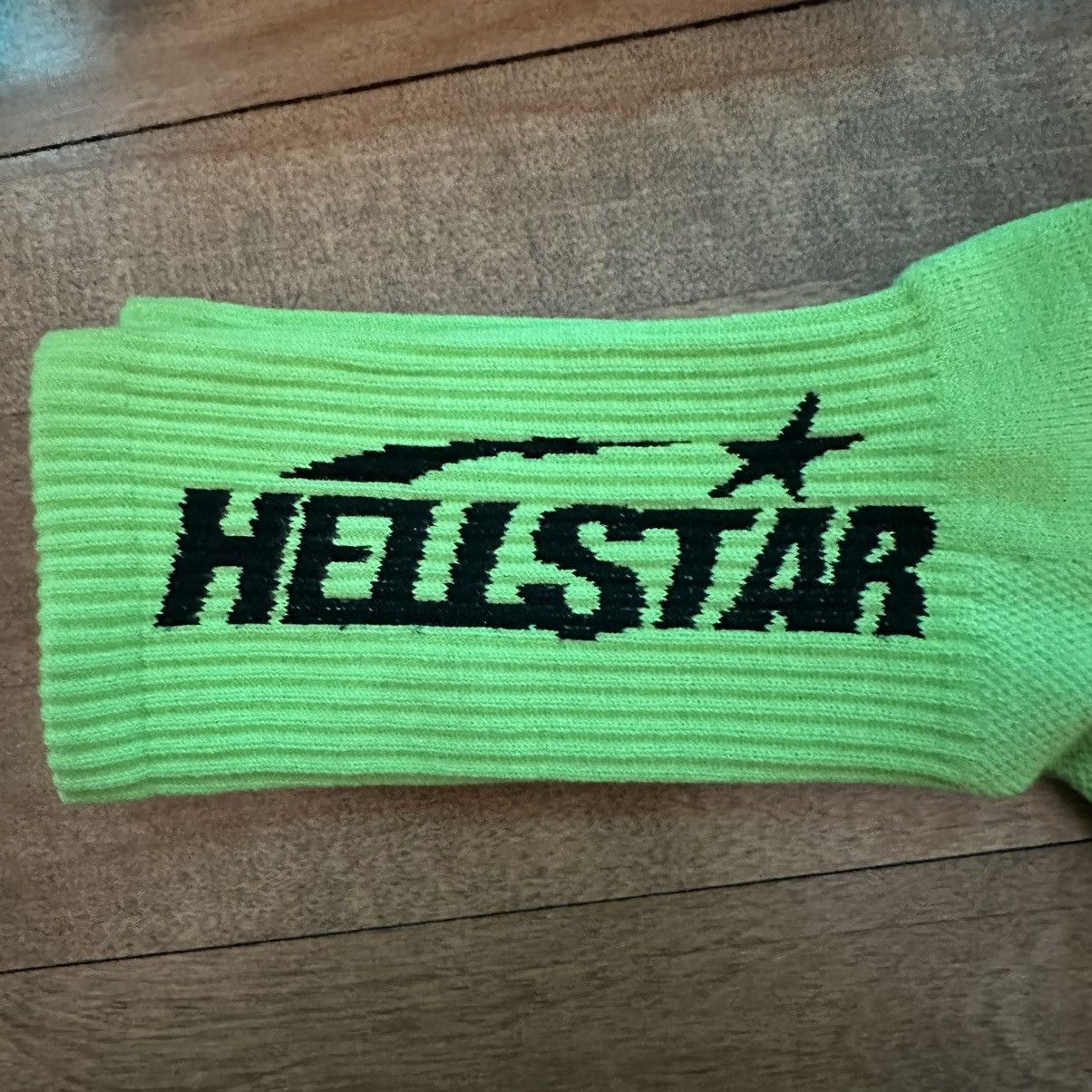 HELLSTAR Hellstar Logo Neon Green Socks O/S Size ONE SIZE - 2 Thumbnail