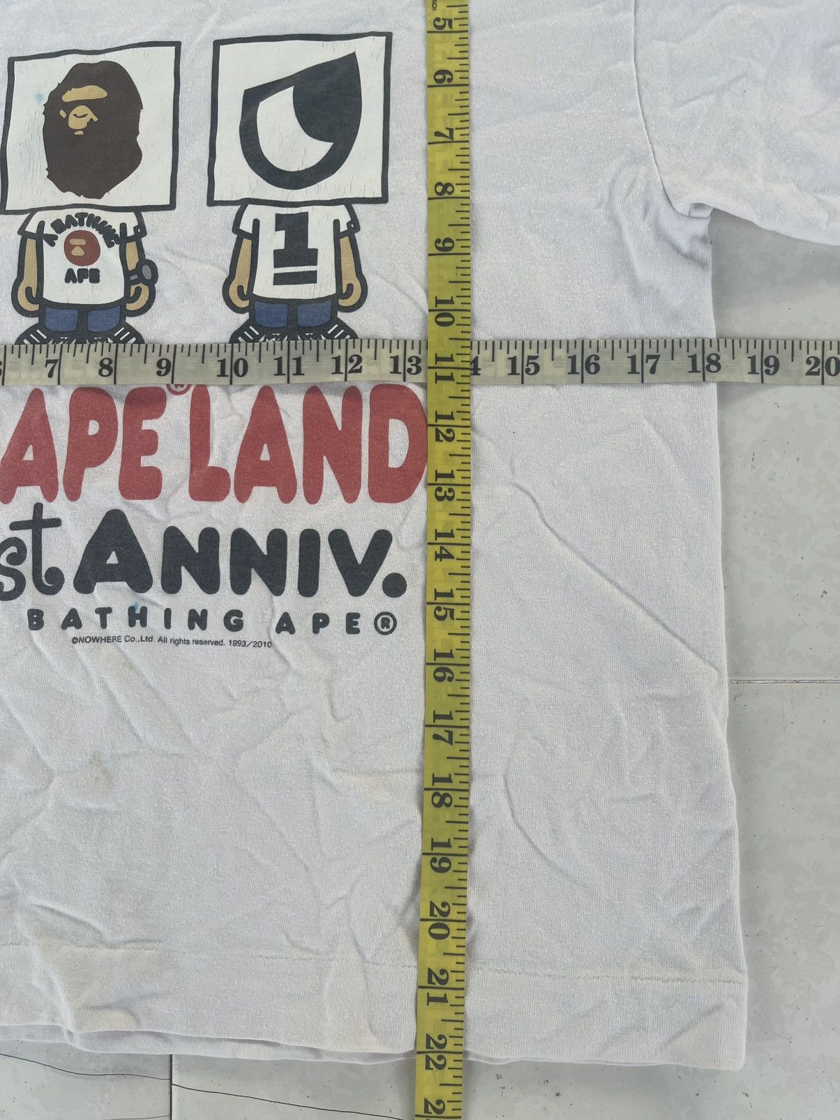 Bape Vintage A Bathing Ape BAPE Lang 1st Anniversary Shirt Tee Size US S / EU 44-46 / 1 - 13 Thumbnail