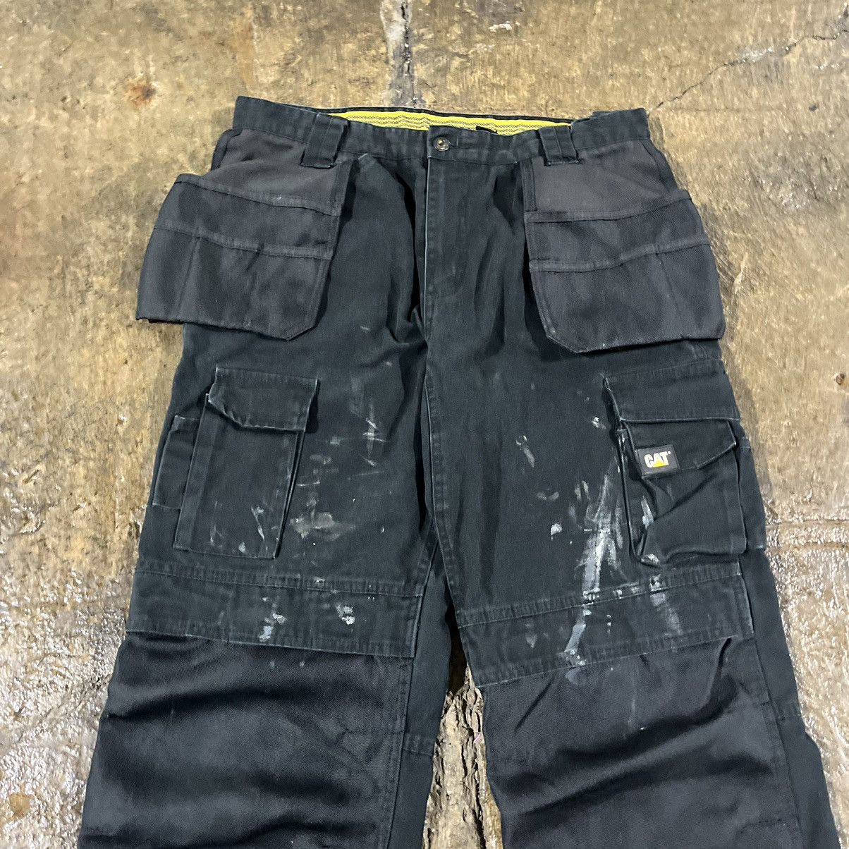 Carhartt × Vintage Crazy Y2K Carhartt Style Cargo Carpenter Workwear Pants Size US 34 / EU 50 - 8 Thumbnail