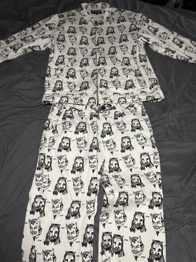 Fuck The Population Fuck The Population Heaven and Hell white top and bottom set Size US L / EU 52-54 / 3 - 2 Thumbnail