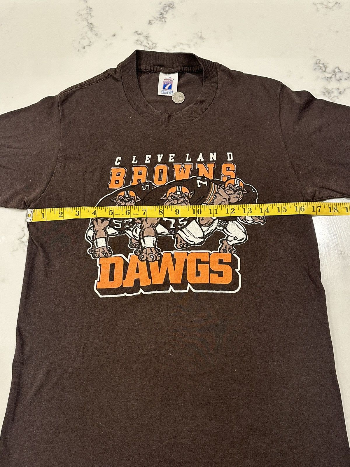 Logo 7 × NFL × Vintage Vintage Logo 7 Cleveland Browns T-Shirt Size Medium USA Made Size US M / EU 48-50 / 2 - 5 Thumbnail