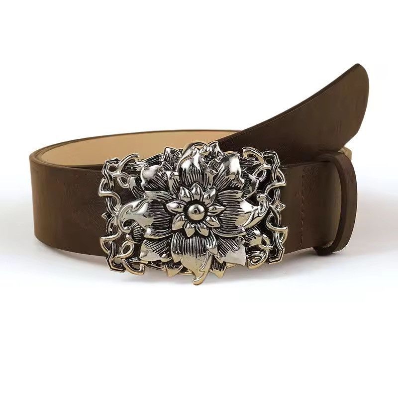 Japanese Brand Rose Buckle Belt Size 30 - 3 Thumbnail