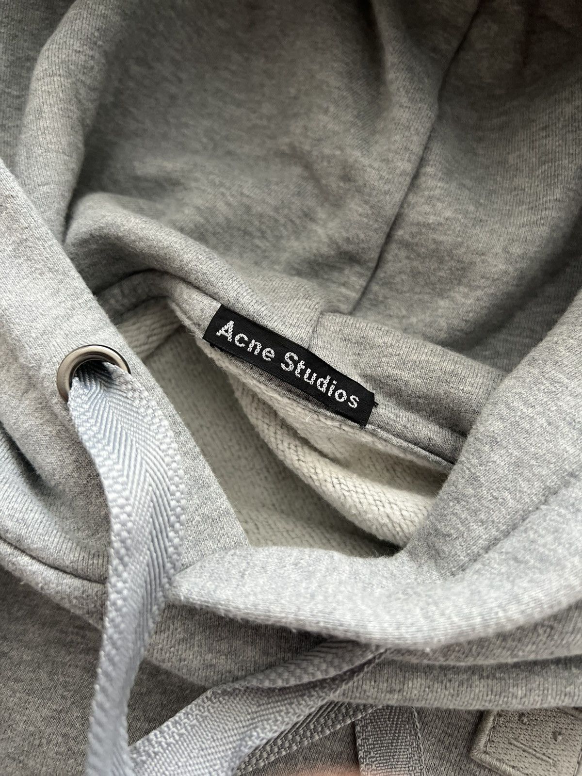 Acne Studios Acne Studios Face Logo Hoodie - Grey Melange Size US XS / EU 42 / 0 - 6 Thumbnail