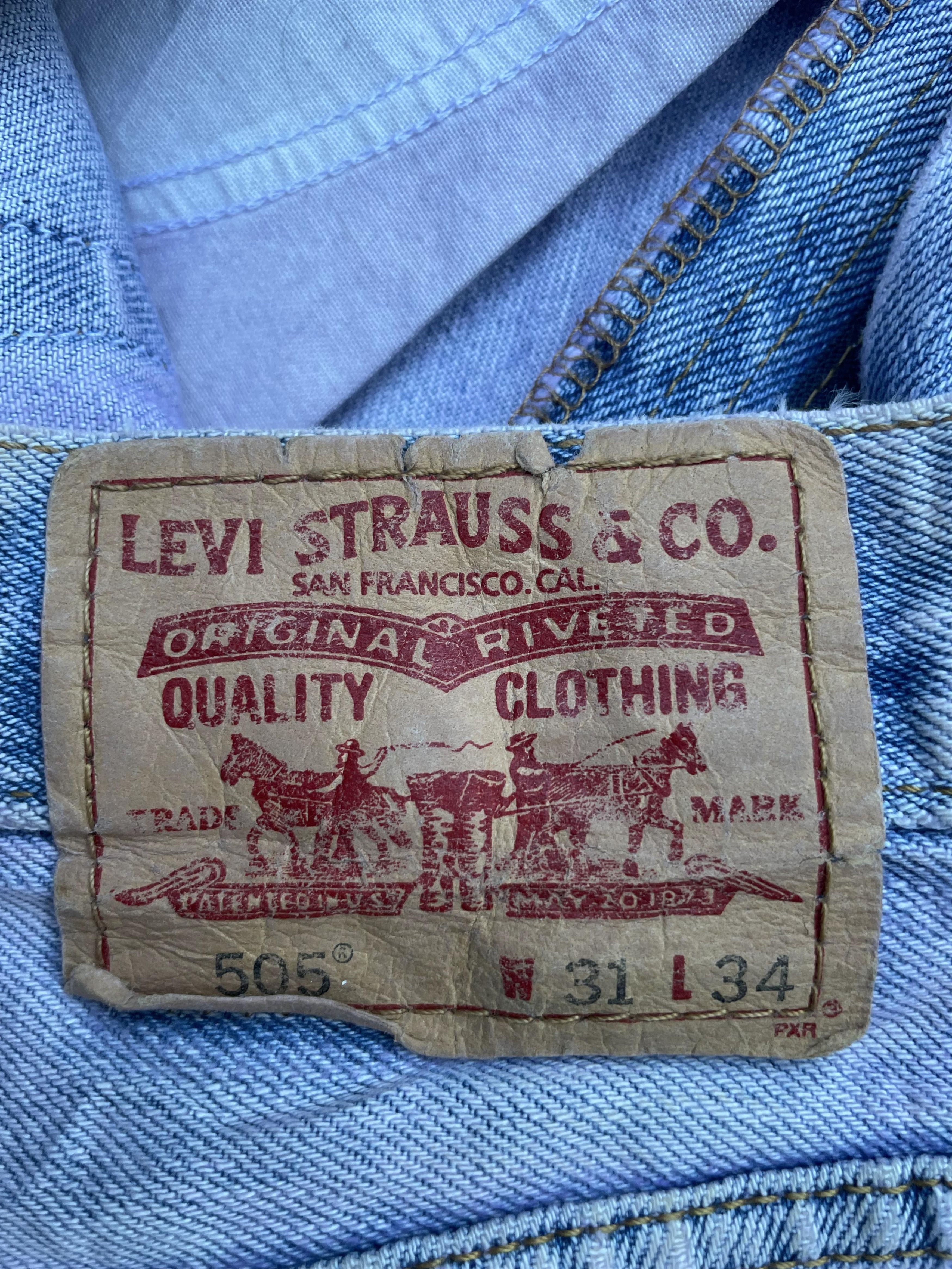 Levi's Vintage Levis 505 e Denim Short Size 31" - 7 Thumbnail
