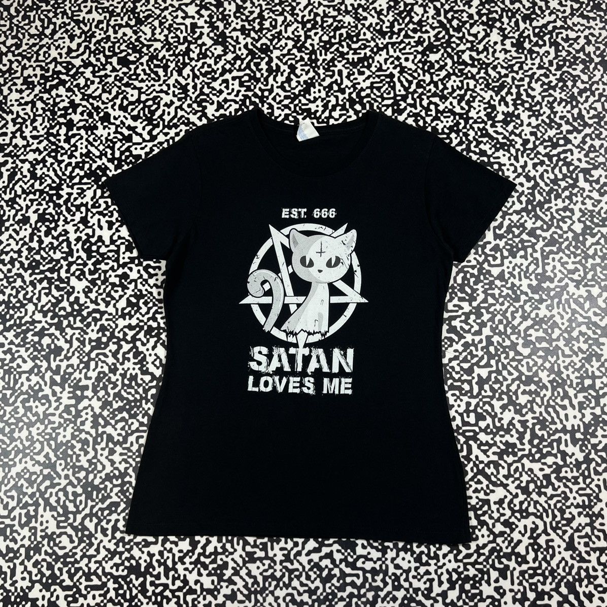Japanese Brand Vintage Y2K Satan Loves Me Gothic Band Style T-shirt Devil Size M / US 6-8 / IT 42-44 - 3 Thumbnail