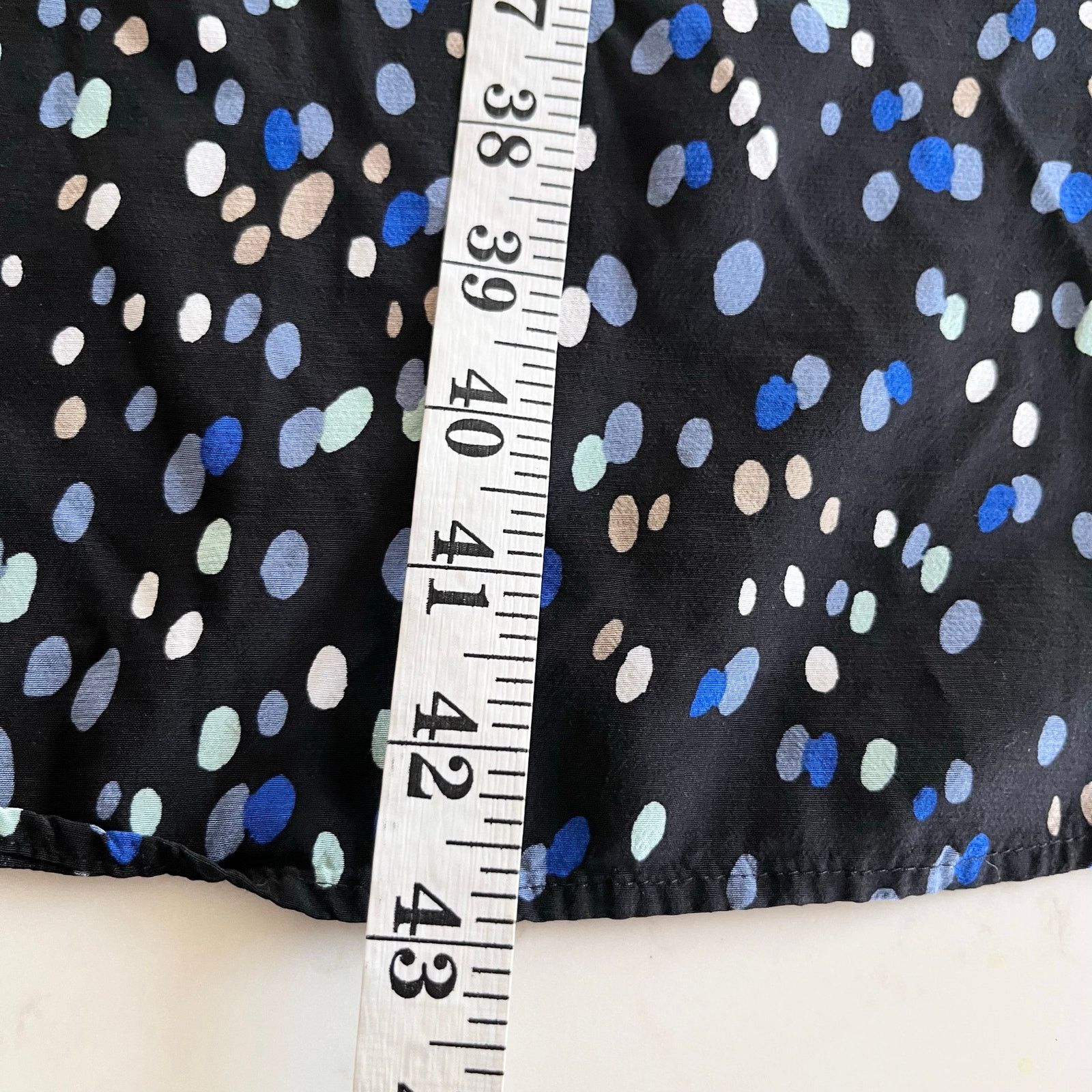 & Other Stories & Other Stories Black Blue Polka Dot Midi Dress size 0 Size XS / US 0-2 / IT 36-38 - 8 Thumbnail