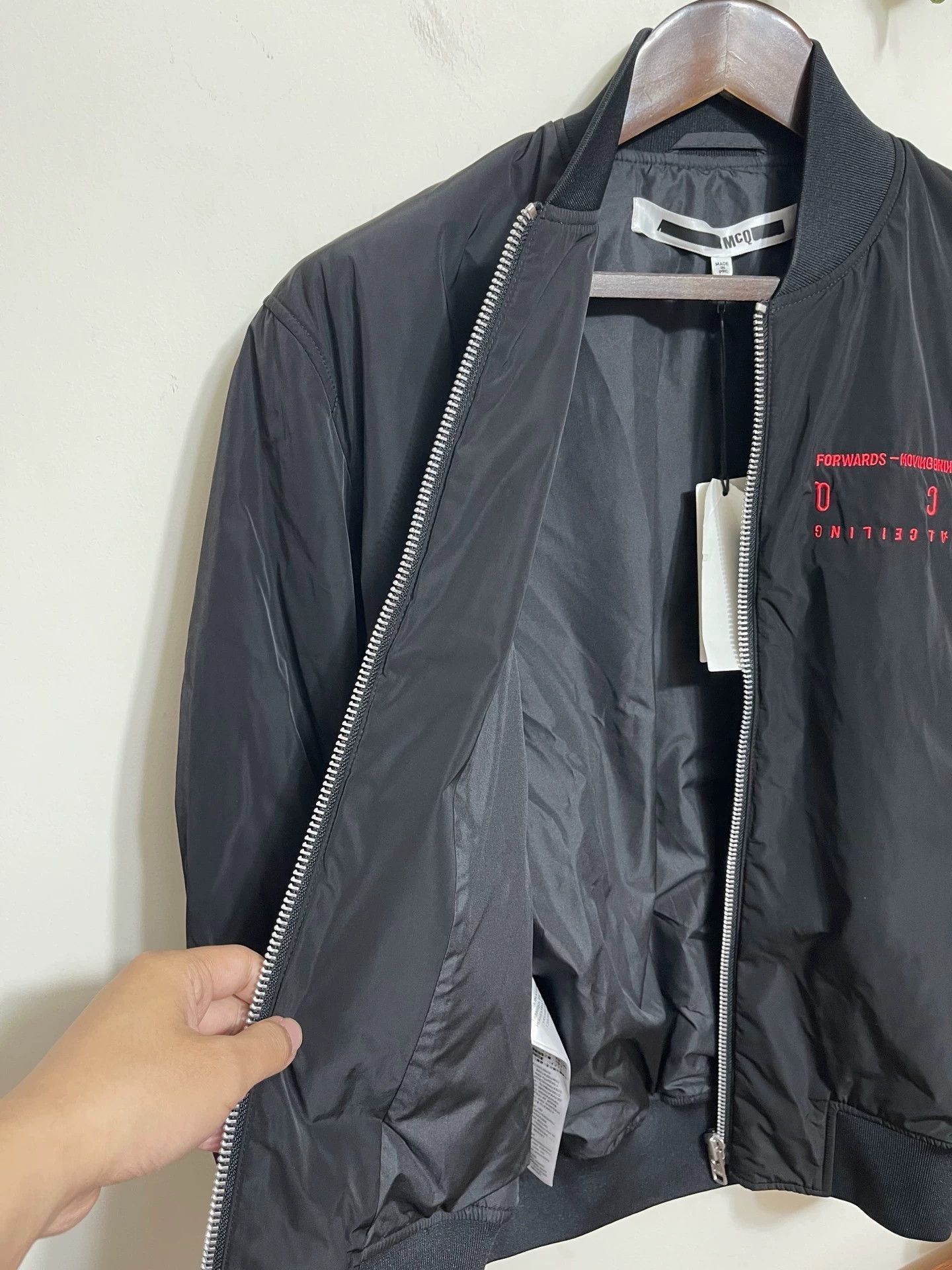 Alexander McQueen Black er Jacket with Zip Closure Size US XXS / EU 40 - 7 Thumbnail
