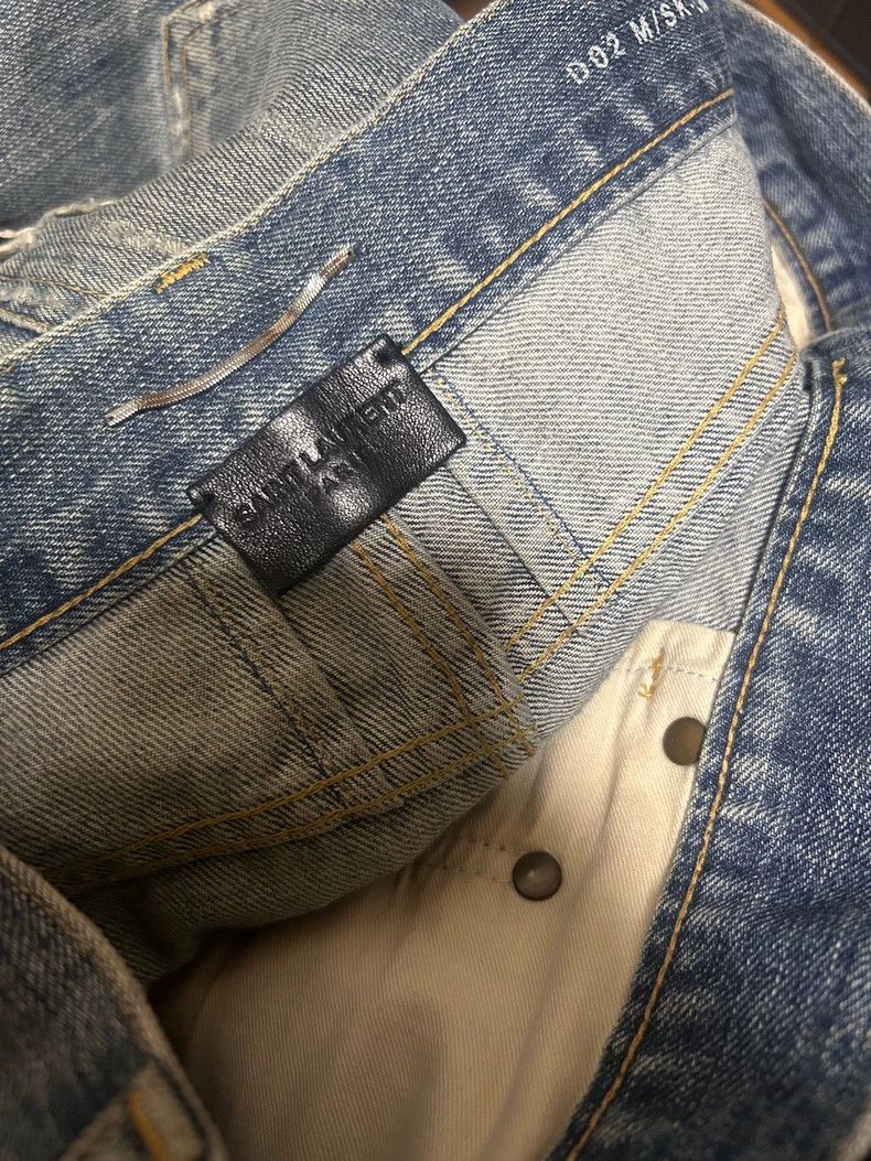 Yves Saint Laurent Saint Laurent 13FW Washed Erosive Destructive Jeans 2501-N Size US 31 - 2 Thumbnail