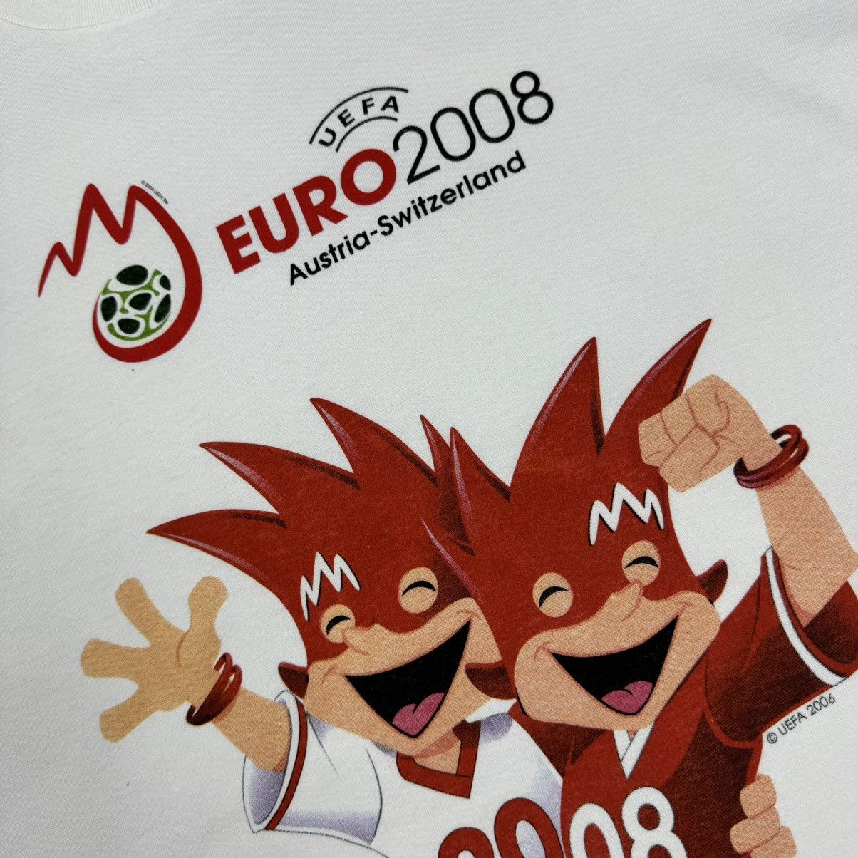 Vintage Vintage Uefa Euro 2008 Promo T-shirt Size US L / EU 52-54 / 3 - 7 Thumbnail