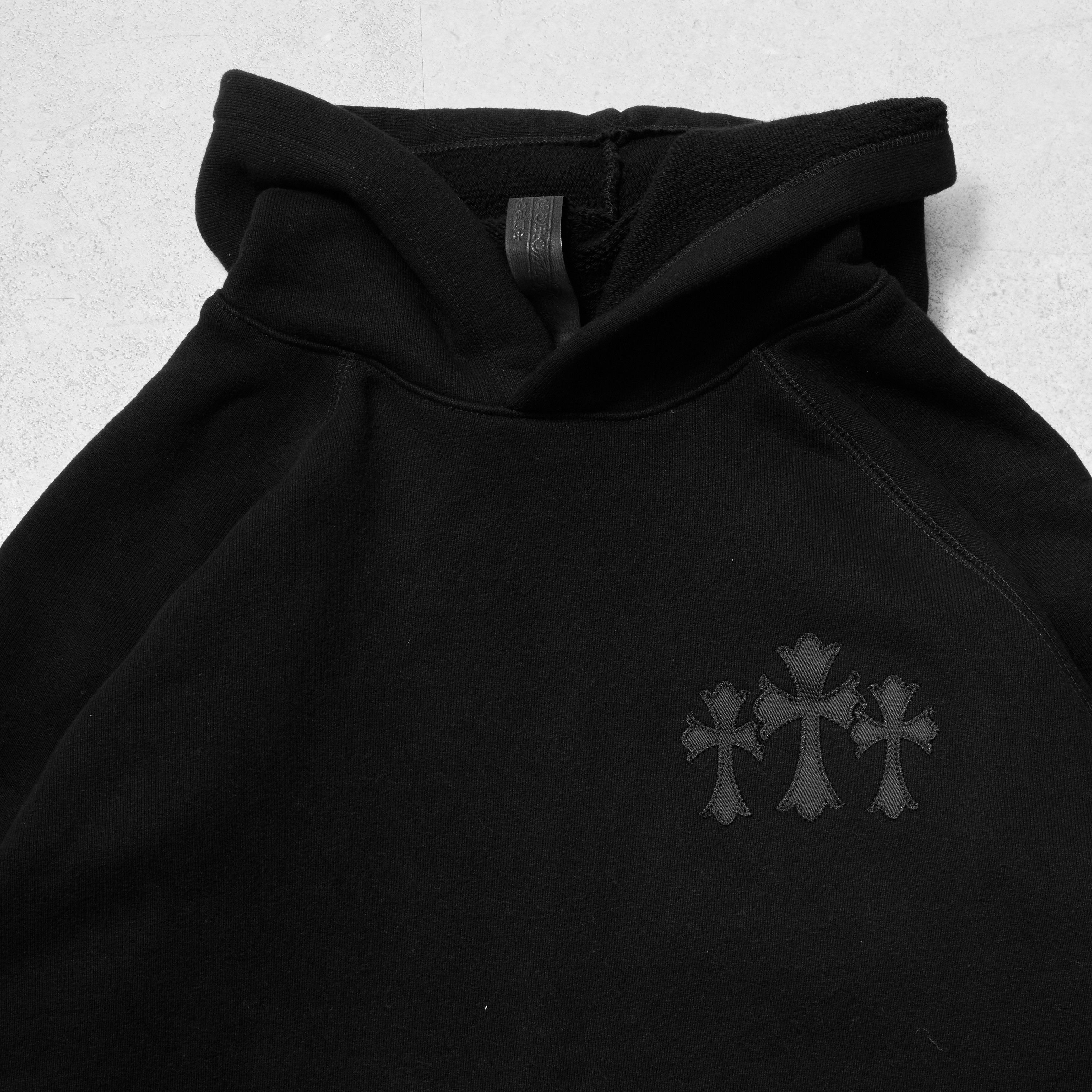 Chrome Hearts CHROME HEARTS Blind Spot Navy Tripple Cross Hoodie BLACK Size US M / EU 48-50 / 2 - 5 Thumbnail