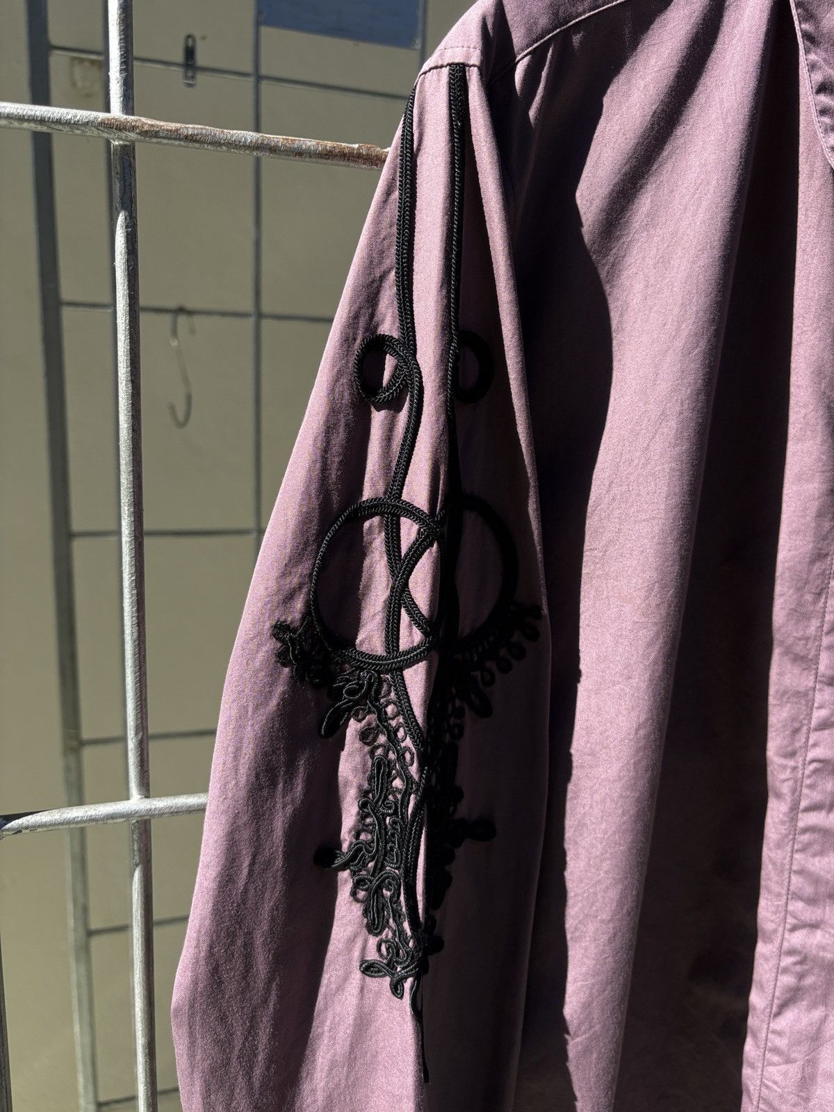 Jean Paul Gaultier Jean Paul Gaultier JPG lace sleeves purple shirt Size S / US 4 / IT 40 - 14 Thumbnail