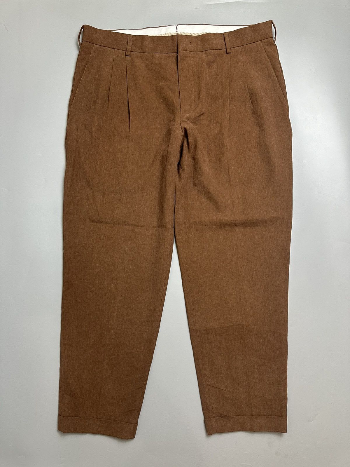 image of Loro Piana Linen Pants in Brown, Men's (Size 36)