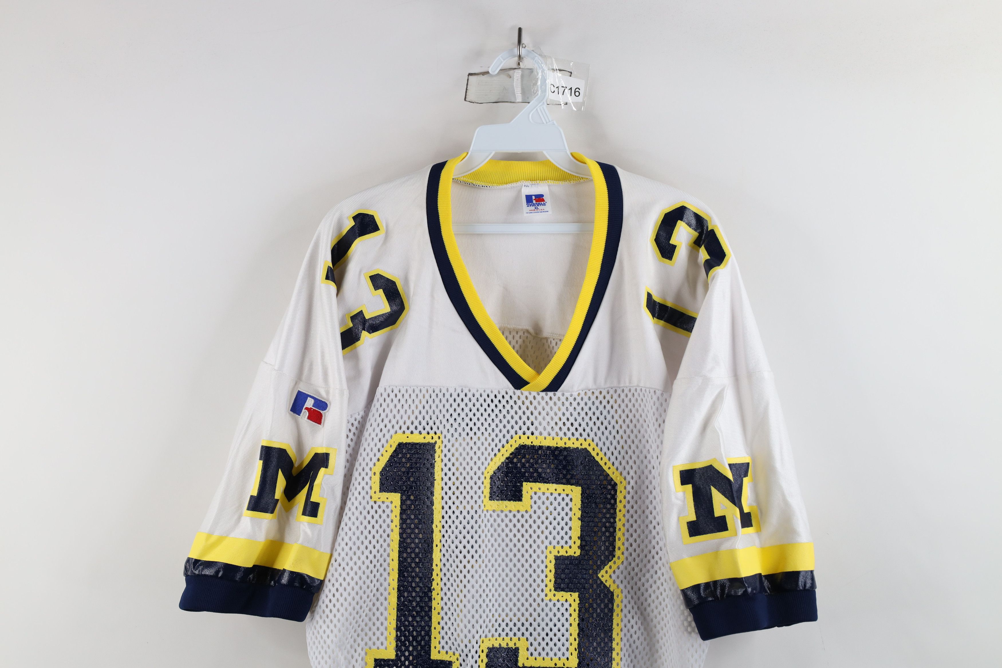 Russell Athletic × Vintage Vintage 80s 90s Russell Athletic Worn University of Jersey Size US XL / EU 56 / 4 - 2 Thumbnail