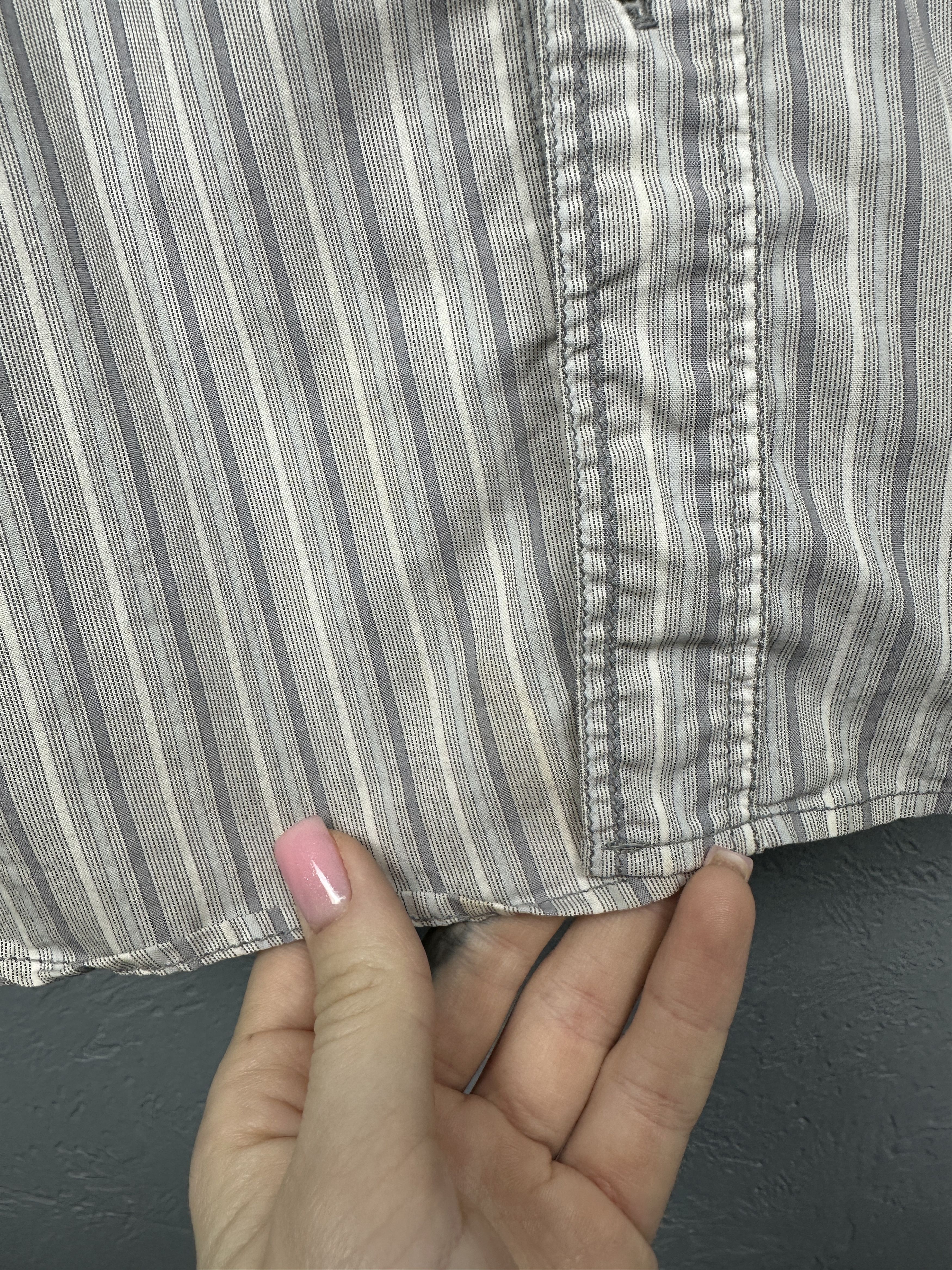Dolce & Gabbana Dolce & Gabbana Vintage Mens Short Sleeve Striped Shirt Size US L / EU 52-54 / 3 - 8 Thumbnail