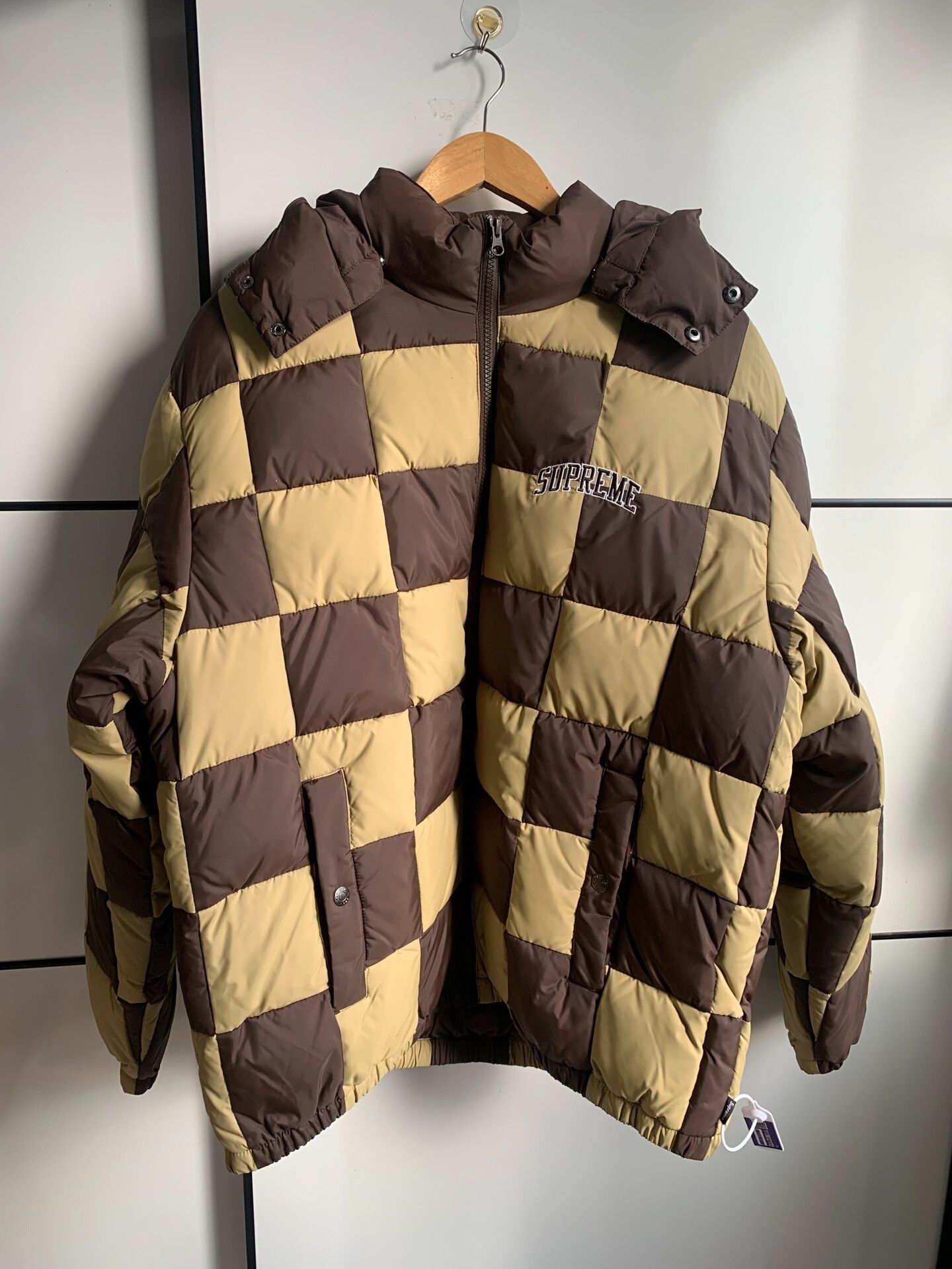 Supreme Supreme 19FW Checkerboard Puffy Jacket Size US L / EU 52-54 / 3 - 1 Thumbnail
