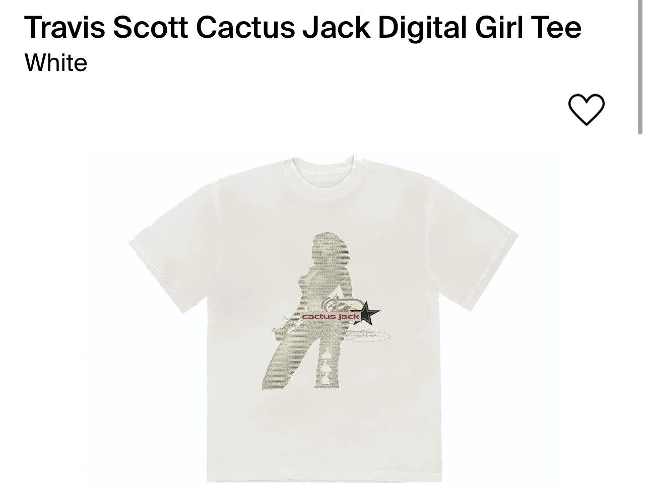 Tシャツ・カットソー Travis Scott Cactus Jack Digital Girl Tee Playstation x Travis Scott x Cactus Jack CJ Japan Digital