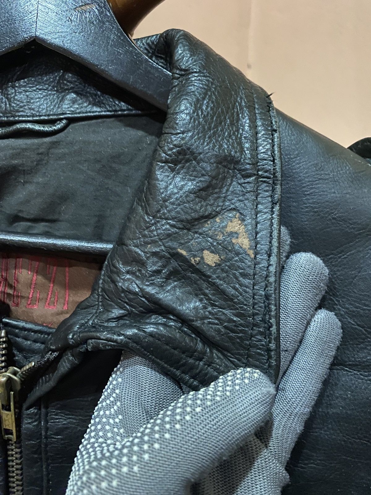 Other Vintage Ghezzi Aero Wear Black Leather Blouson Jacket Size US L / EU 52-54 / 3 - 6 Thumbnail