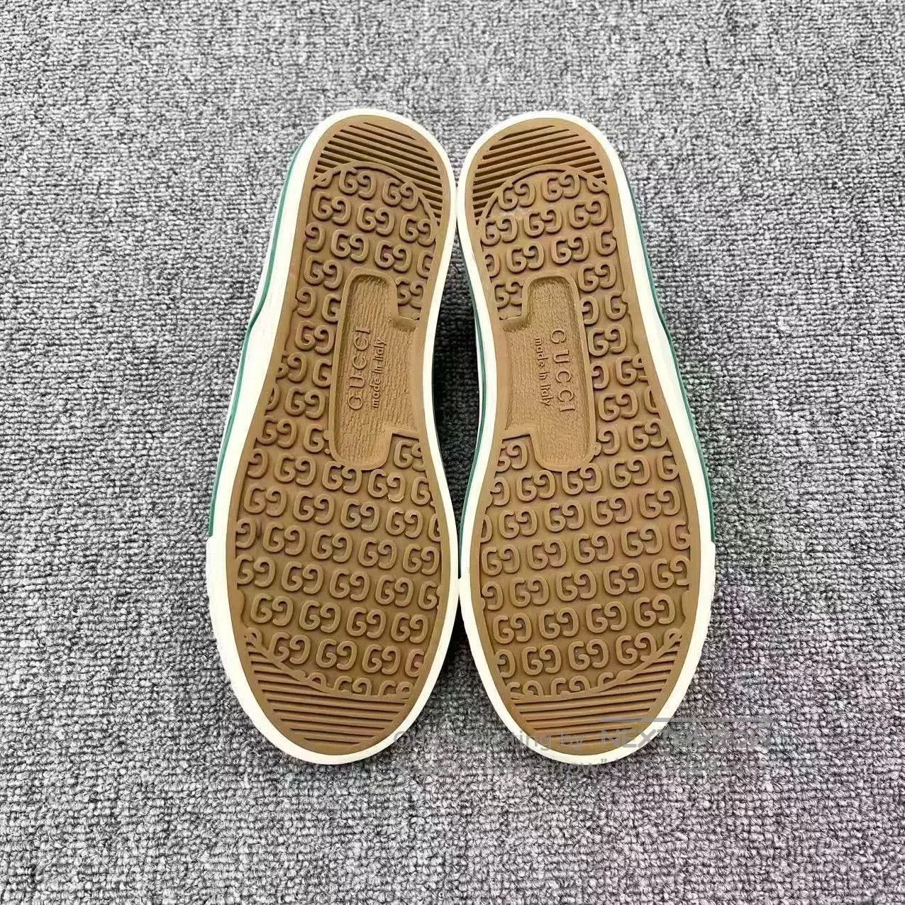 Gucci Gucci 1977 Distressed Canvas Sneakers. Size US 4 / IT 34 - 5 Thumbnail