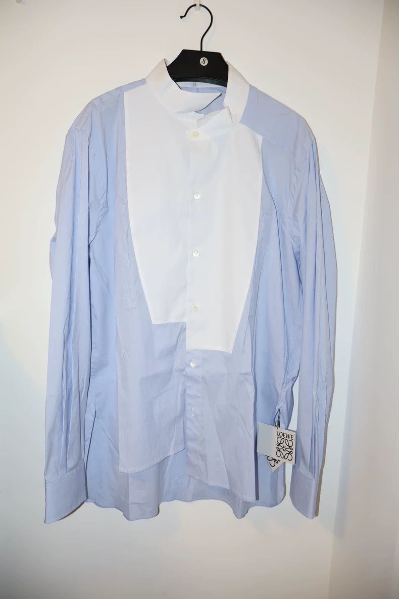 Loewe LOEWE Blue and white stitching shirt Size S / US 4 / IT 40 - 1 Thumbnail
