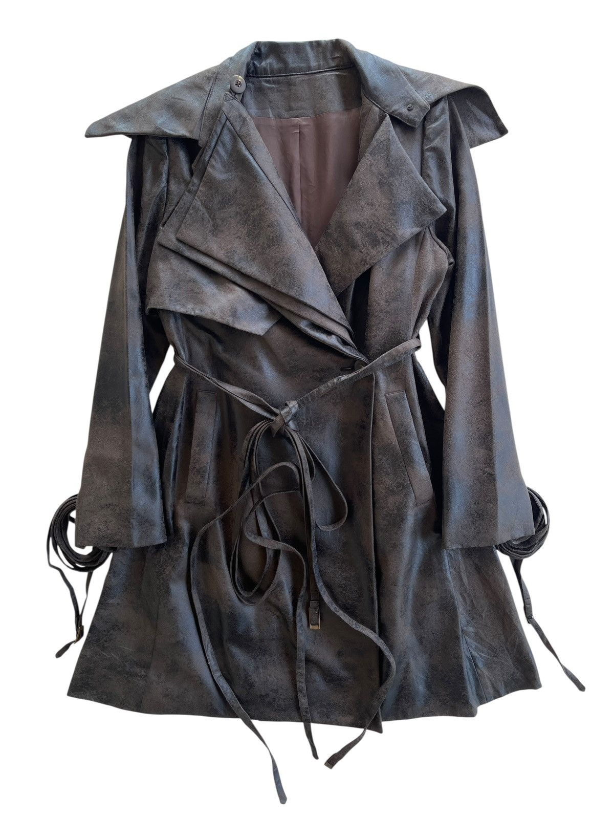 Japanese Brand Luxury Anndrhomme Moleskine Trench Coat Size S / US 4 / IT 40 - 2 Thumbnail