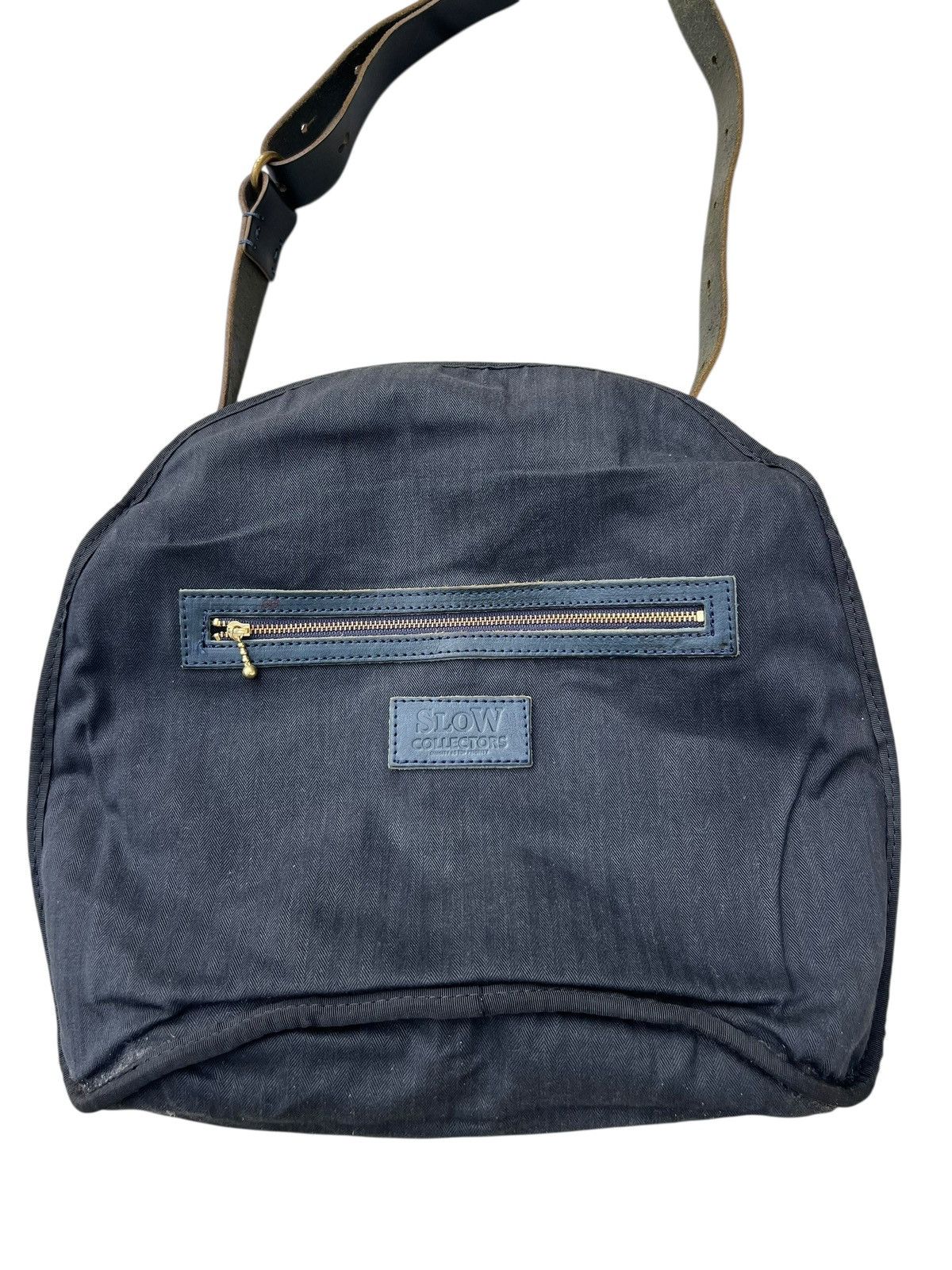 Freewheelers SLOW Japan Patina Olive Green Leather Messenger Bag Size ONE SIZE - 23 Thumbnail