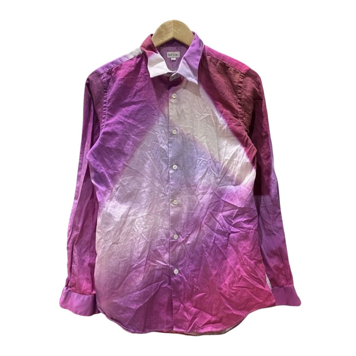 Paul Smith Paul Smith Gradient Ombre Graphic Long Sleeve Shirt Pink Size US L / EU 52-54 / 3 - 1 Thumbnail