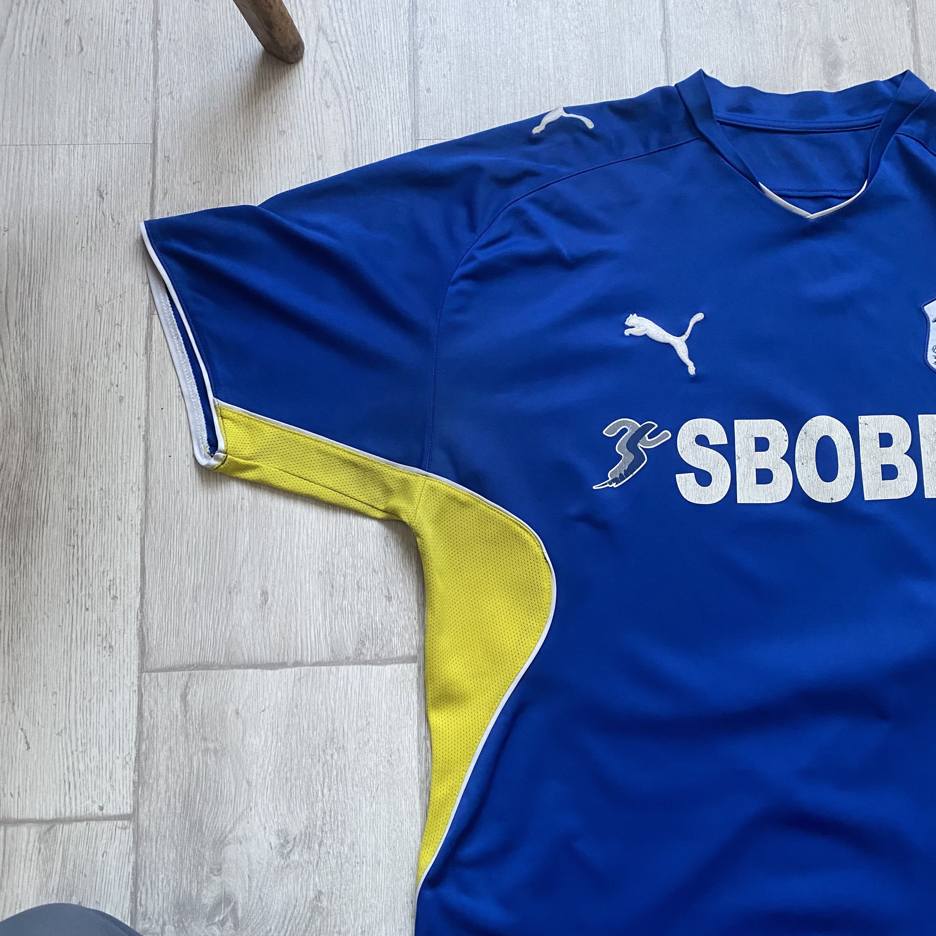 Umbro ⚽️ Vintage Blockore Cardiff City FC jersey Football Size US L / EU 52-54 / 3 - 6 Thumbnail