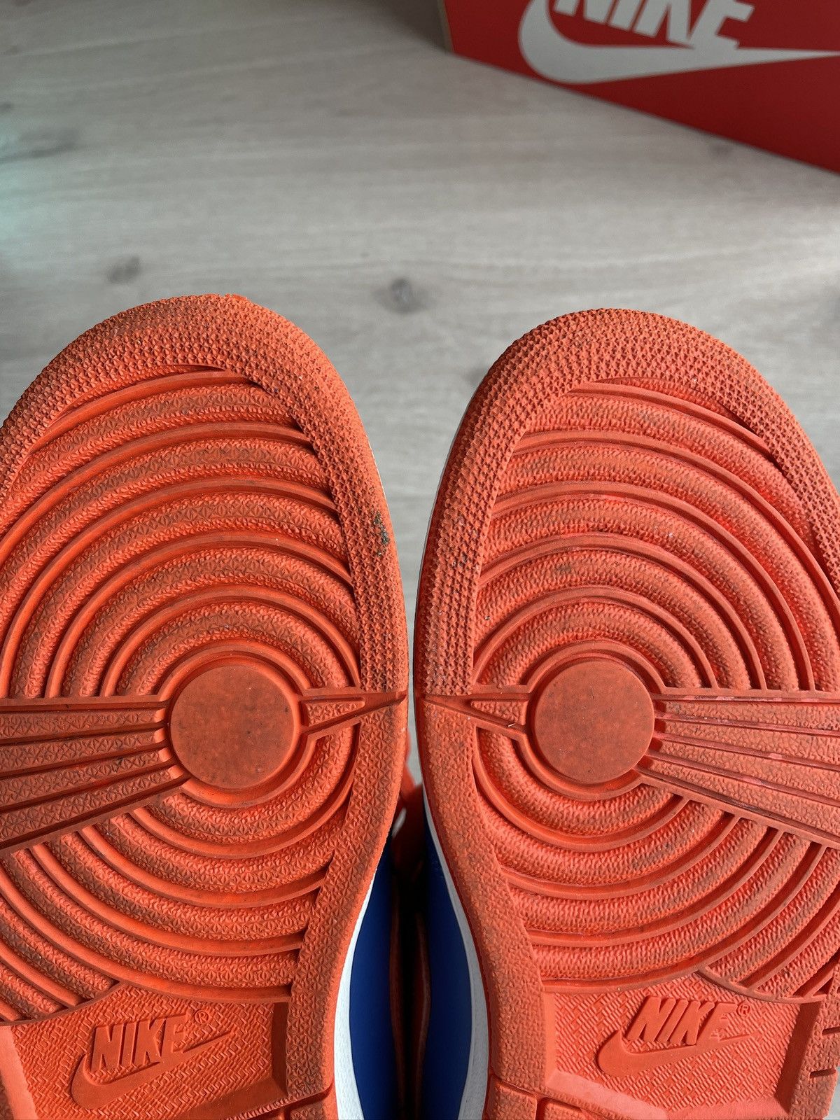 Jordan Brand Air Jordan 1 High Knicks NYK 42 8.5 Orange blue Size US 8.5 / EU 41-42 - 5 Thumbnail