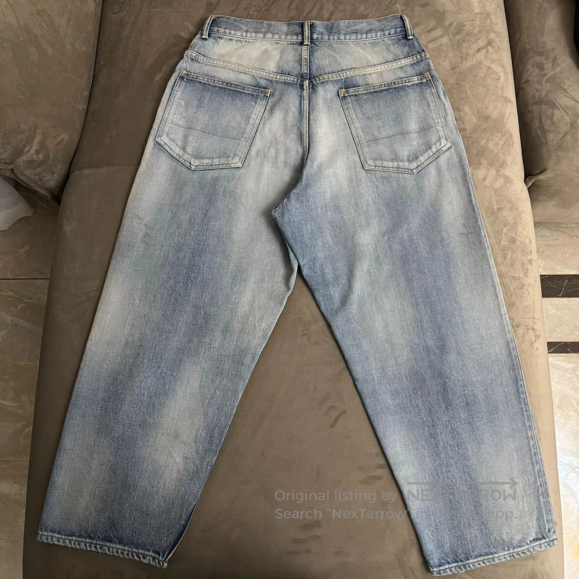 Japanese Brand ANCELLM Selvedge Tapered Denim Pants. Size US 26 / EU 42 - 2 Thumbnail