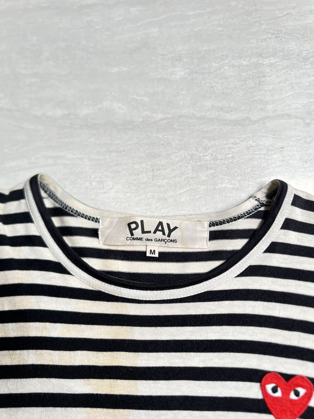 Comme des Garcons Comme Des Garcons Play Striped T-shirt Size US S / EU 44-46 / 1 - 10 Thumbnail