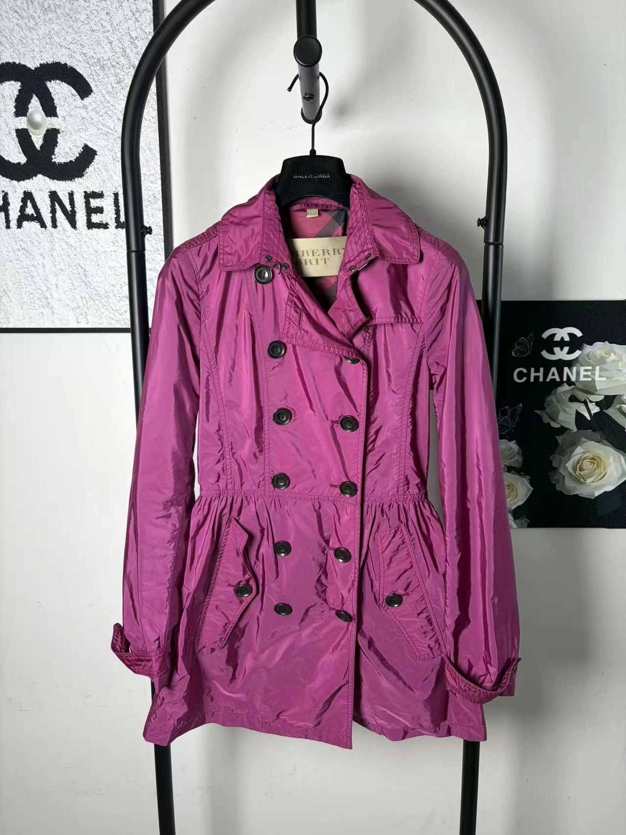 Burberry Burberry Nylon White Jacket M Women Size M / US 6-8 / IT 42-44 - 1 Thumbnail
