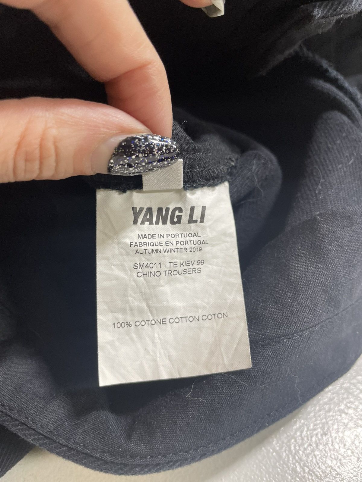 Yang Li Yang Li metal samzidat chino trousers Size US 34 / EU 50 - 4 Thumbnail