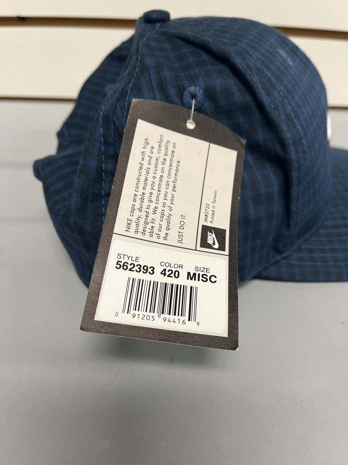 Nike Nike Blue Plaid baseball cap Size ONE SIZE - 3 Thumbnail