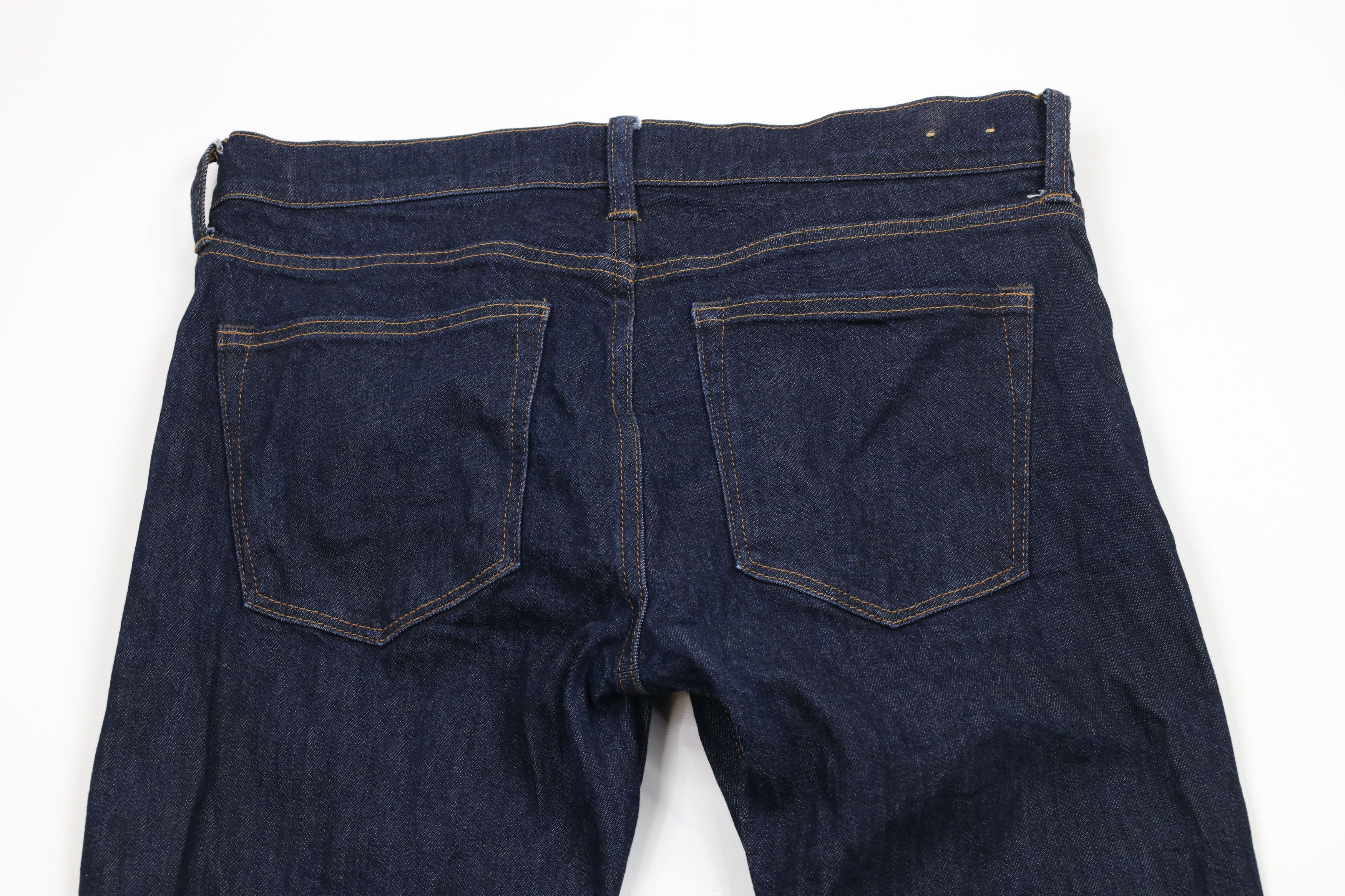 J.Crew × Vintage J Crew Skinny Leg Kurabo Japanese Denim Jeans Indigo Blue Size US 33 - 11 Thumbnail