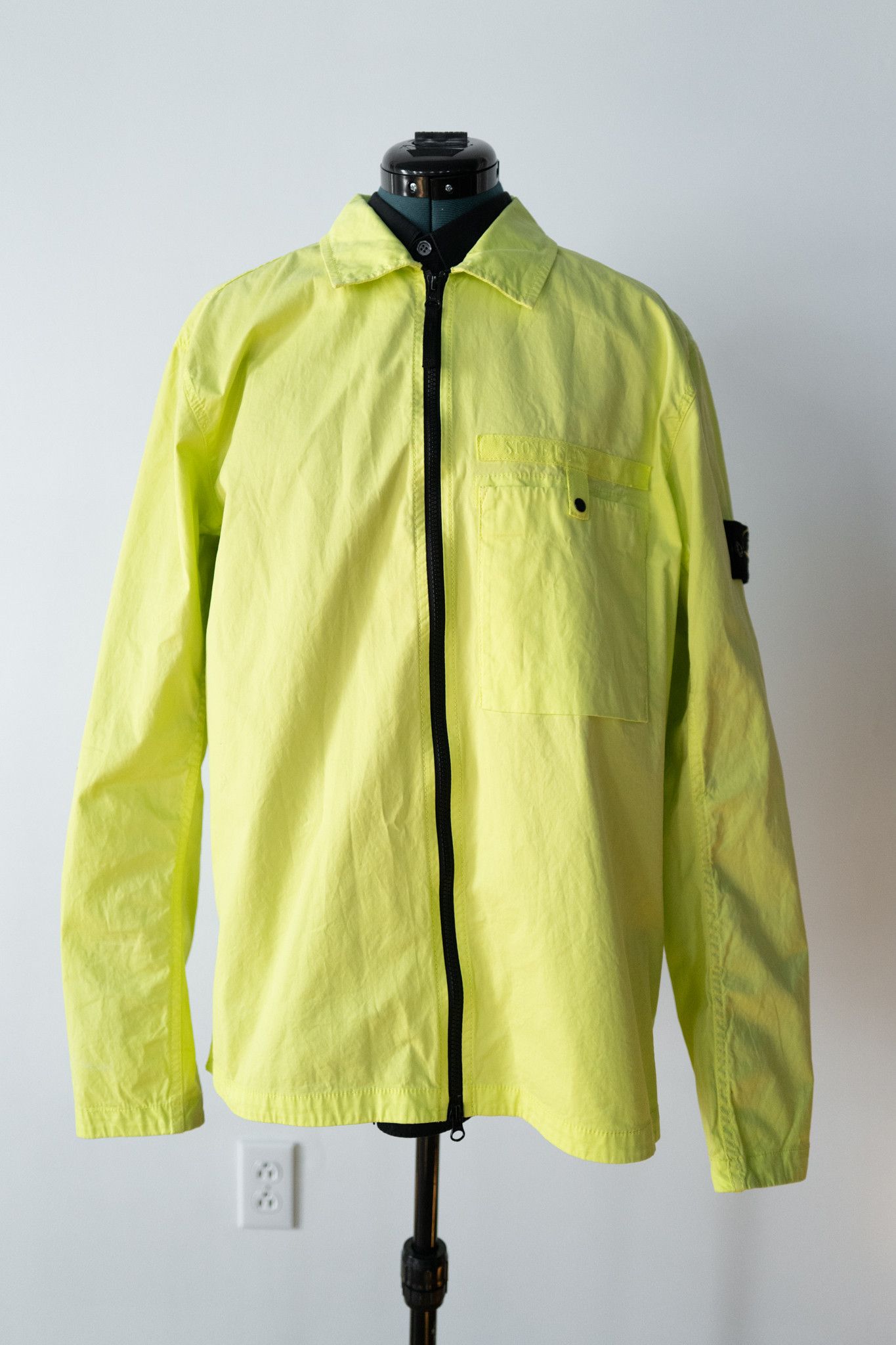Stone Island STONE ISLAND NEON YELLOW ZIP JACKET SZ XL Size US XL / EU 56 / 4 - 1 Thumbnail