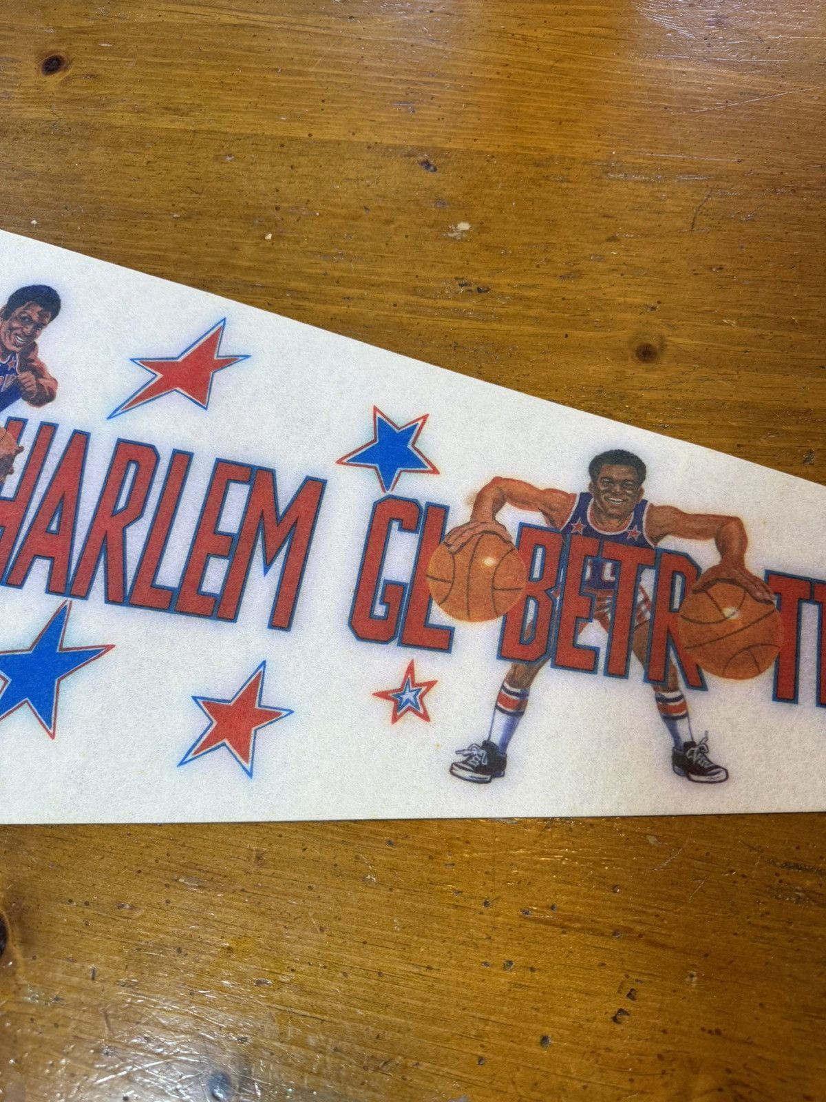 Vintage Vintage Harlem Globetrotters Pennant Flag Size ONE SIZE - 3 Thumbnail