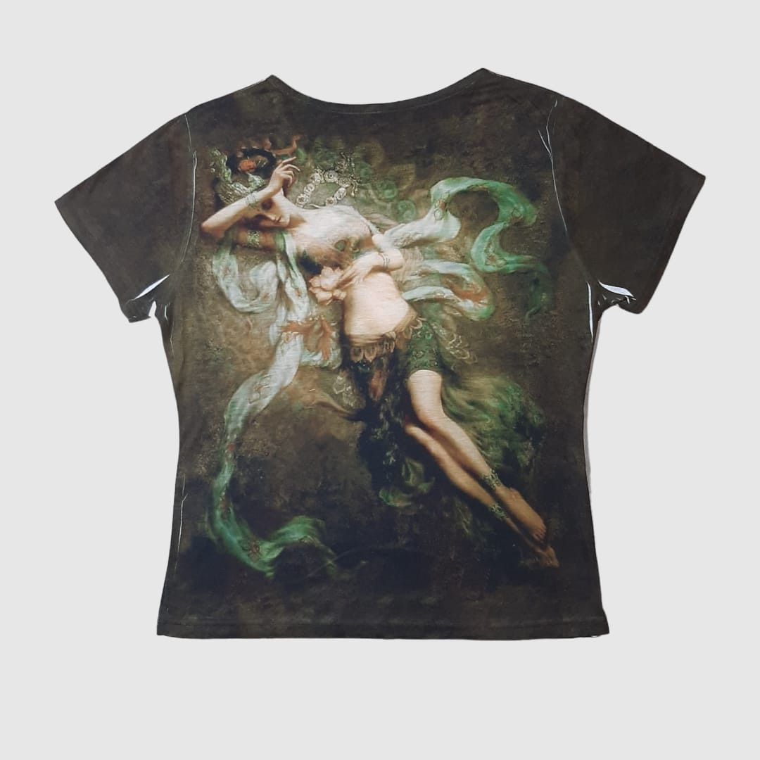 Japanese Brand × Jean Paul Gaultier × Le Grande Bleu (L.G.B.) Via Faburrica angel crop tee Size M / US 6-8 / IT 42-44 - 2 Thumbnail