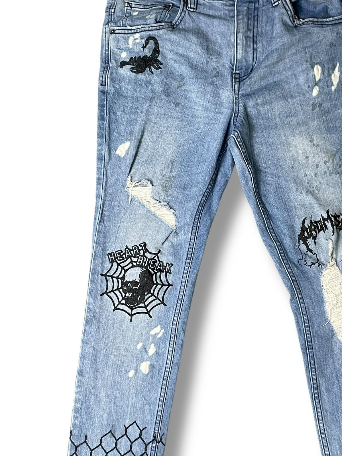 Broken Promises Co. Broken Promises Fashion Jeans (53) Size US 30 / EU 46 - 3 Thumbnail