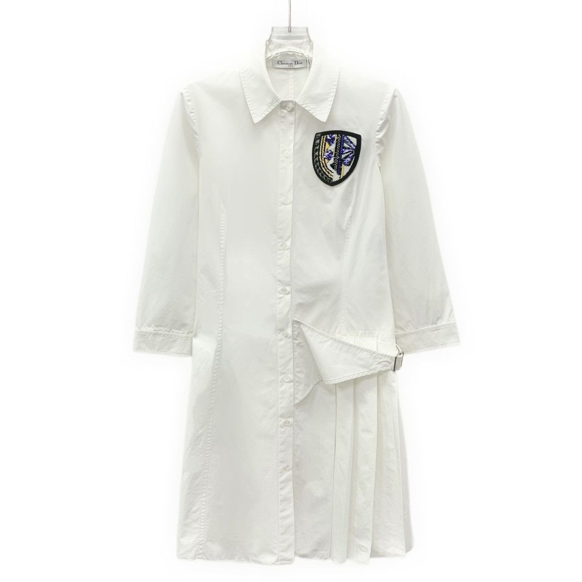 Dior Dior Logo Sequin Embroidered Lapel Long Sleeve Dress K26WX Size XXS / US 00 / IT 34 - 1 Thumbnail