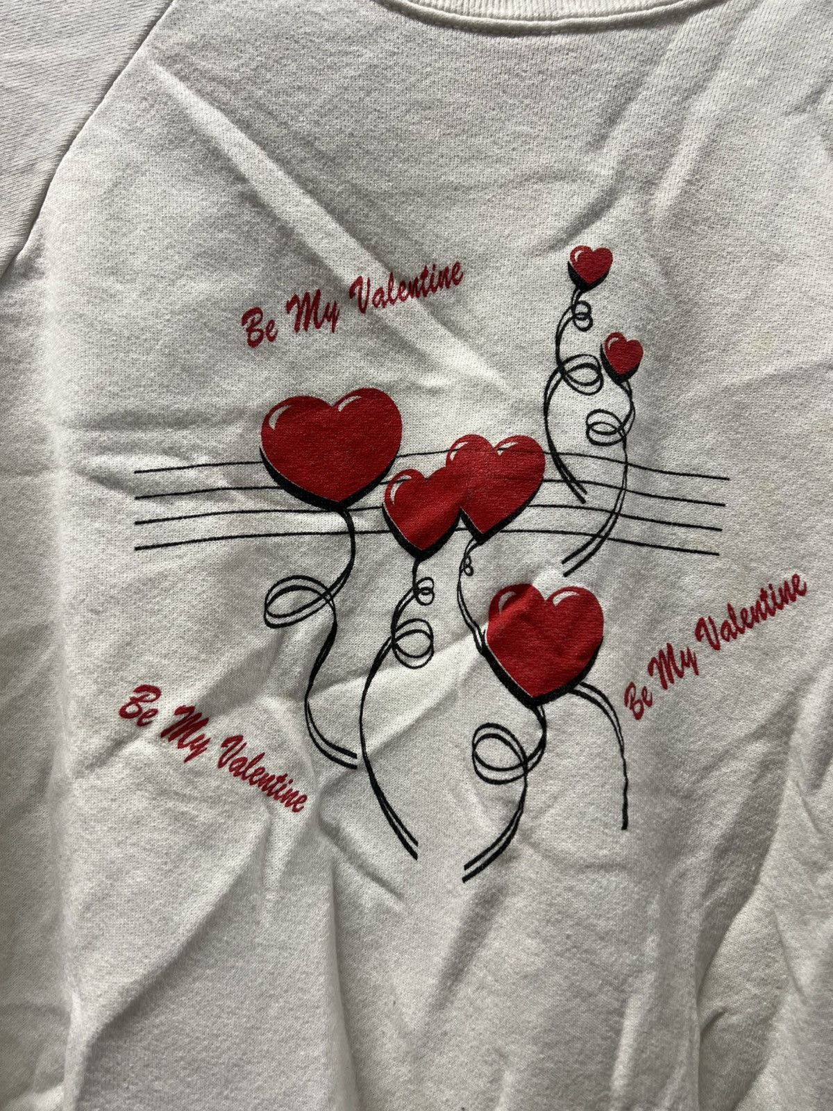 Vintage 90's VTG Vintage Be My Valentine Retro Hearts Indie Sweater Size US L / EU 52-54 / 3 - 4 Thumbnail